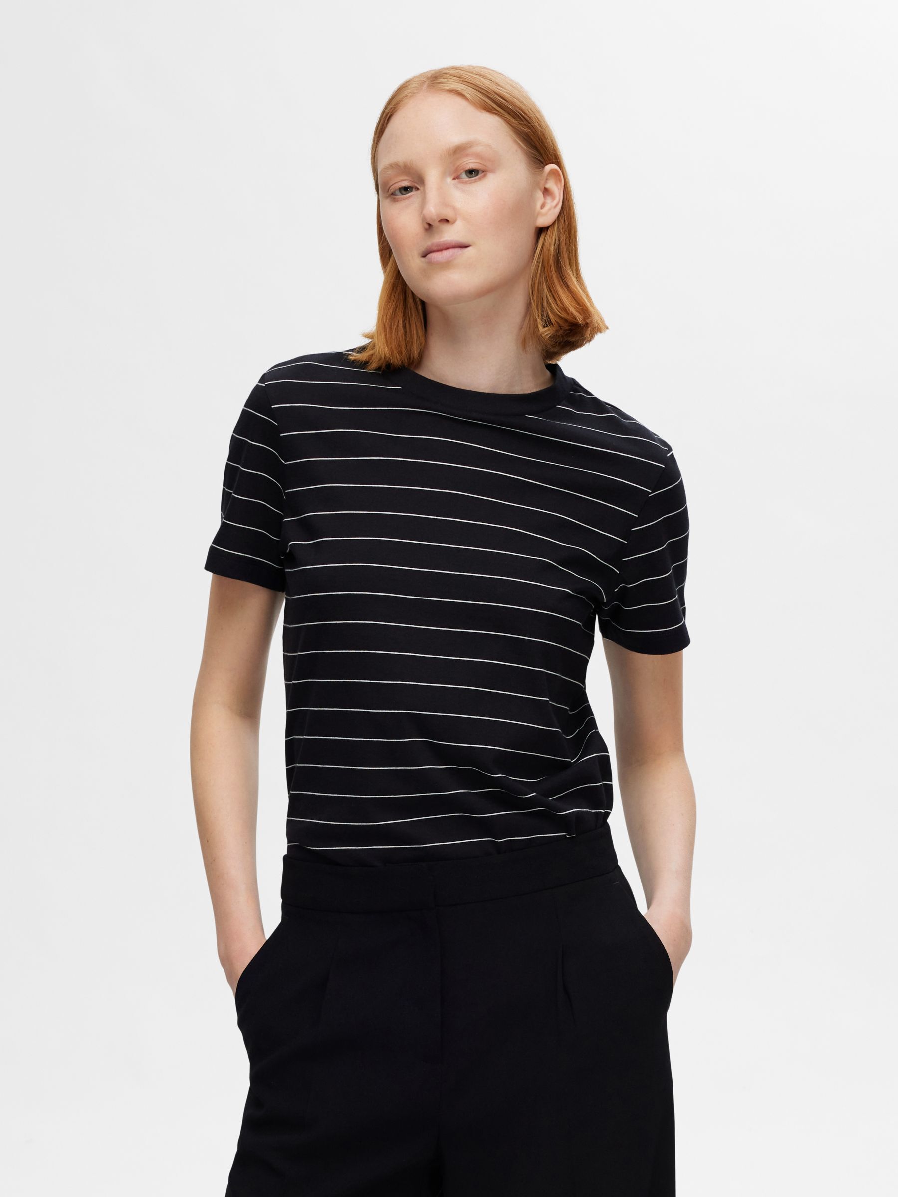 STRIPED COTTON T-SHIRT