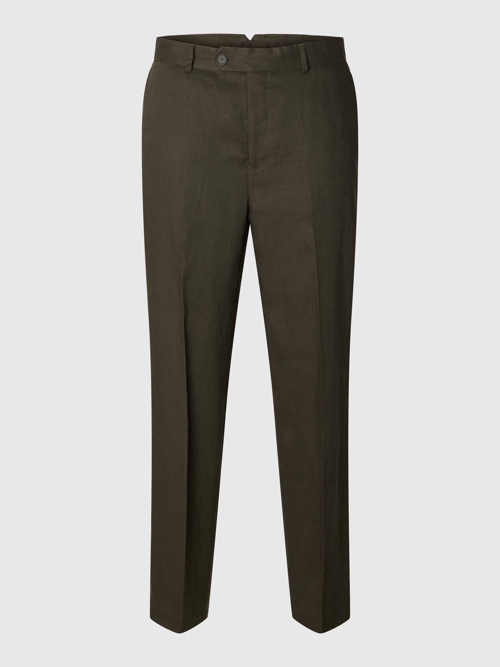 LINEN REGULAR FIT TROUSERS