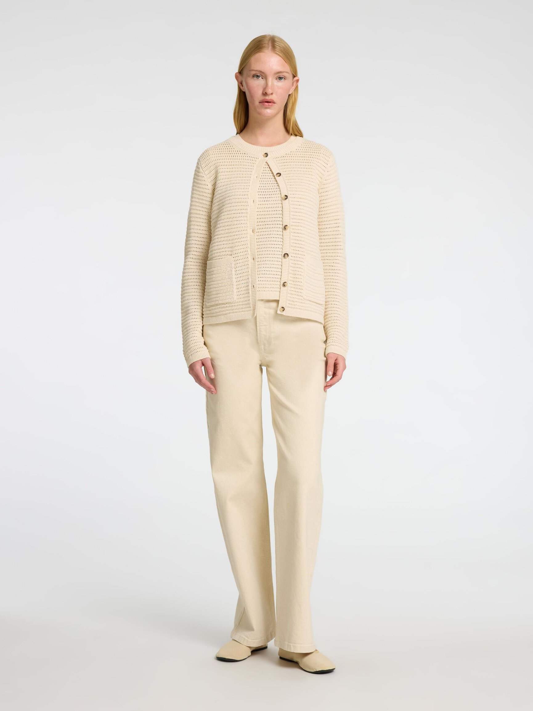 100% COTTON KNITTED CARDIGAN