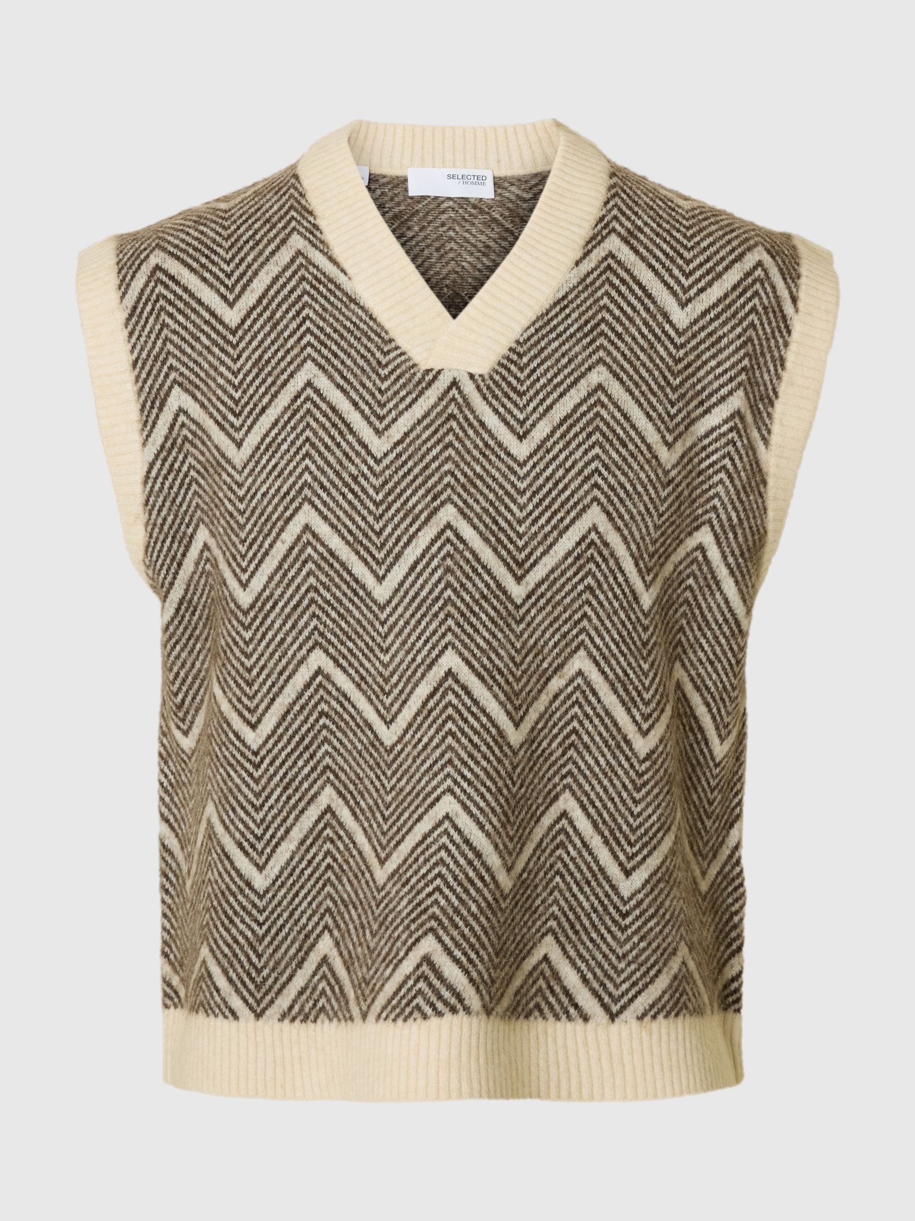 RELAXED FIT KNITTED VEST