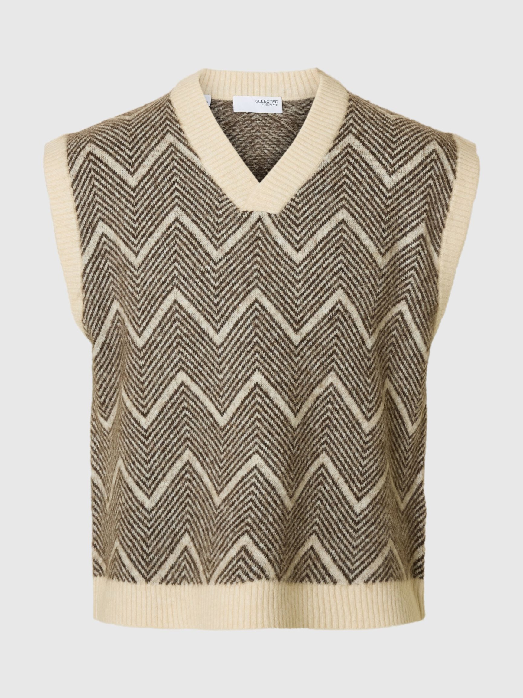 RELAXED FIT KNITTED VEST