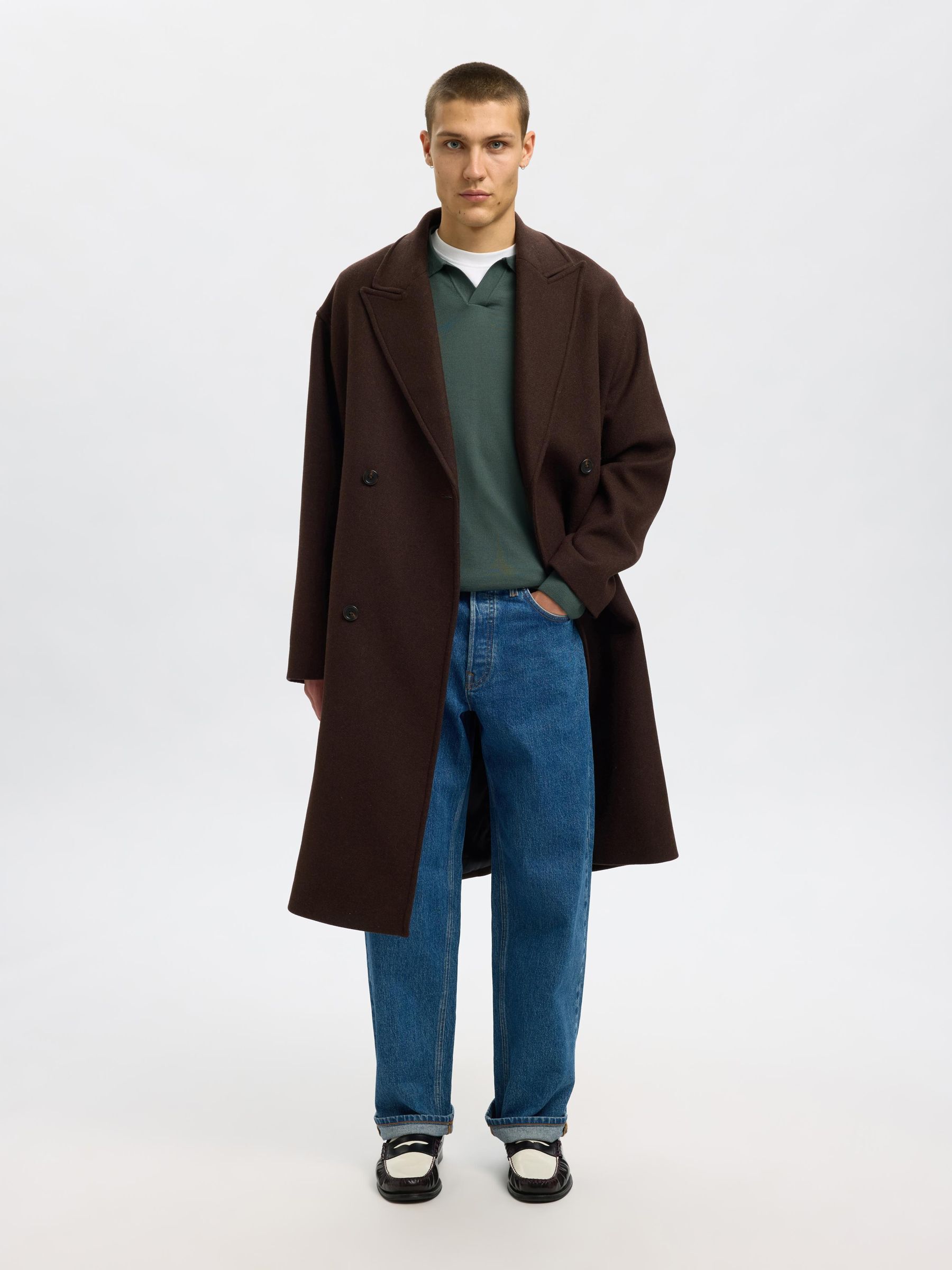 100% MERINO WOOL KNITTED POLO SHIRT