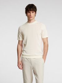 100% MERINO WOOL T-SHIRT, Egret, highres