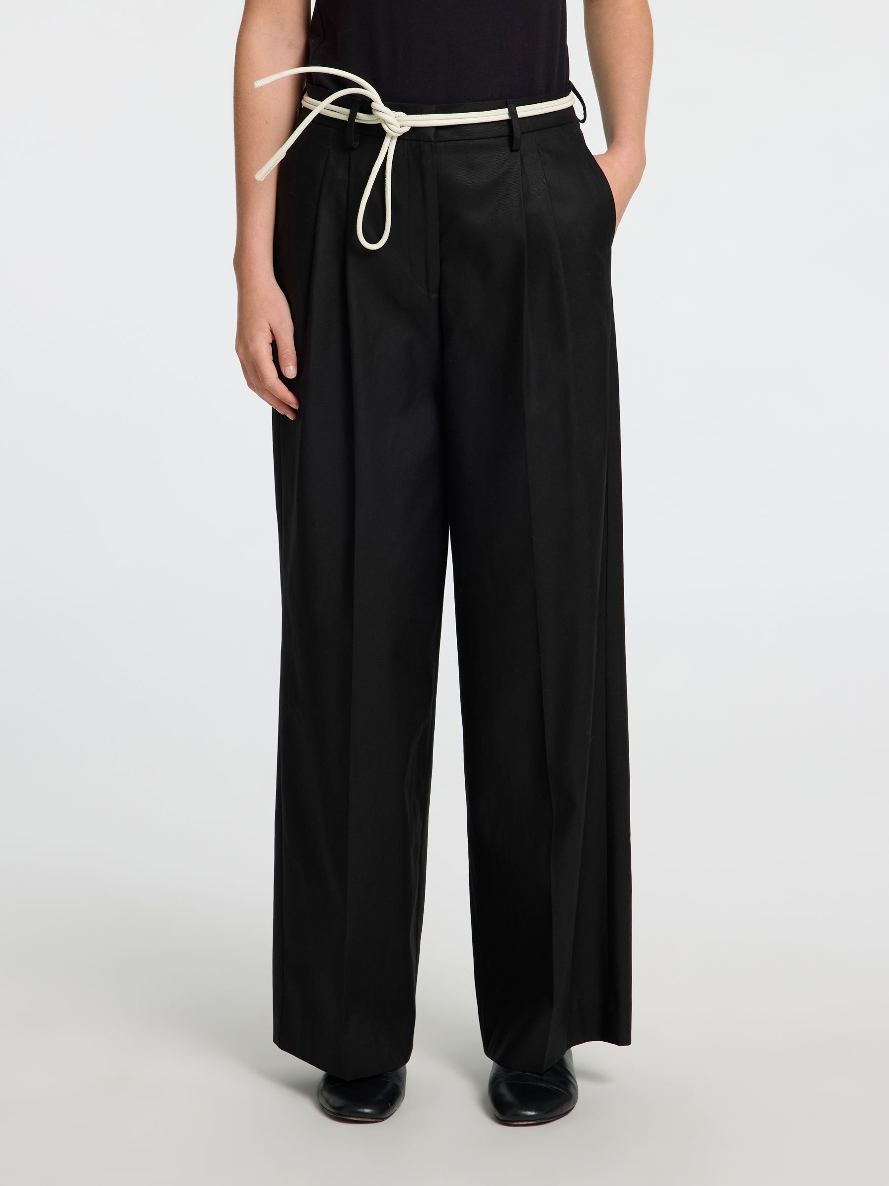 EXTRA WIDE LEG HIGH WAISTED TROUSERS