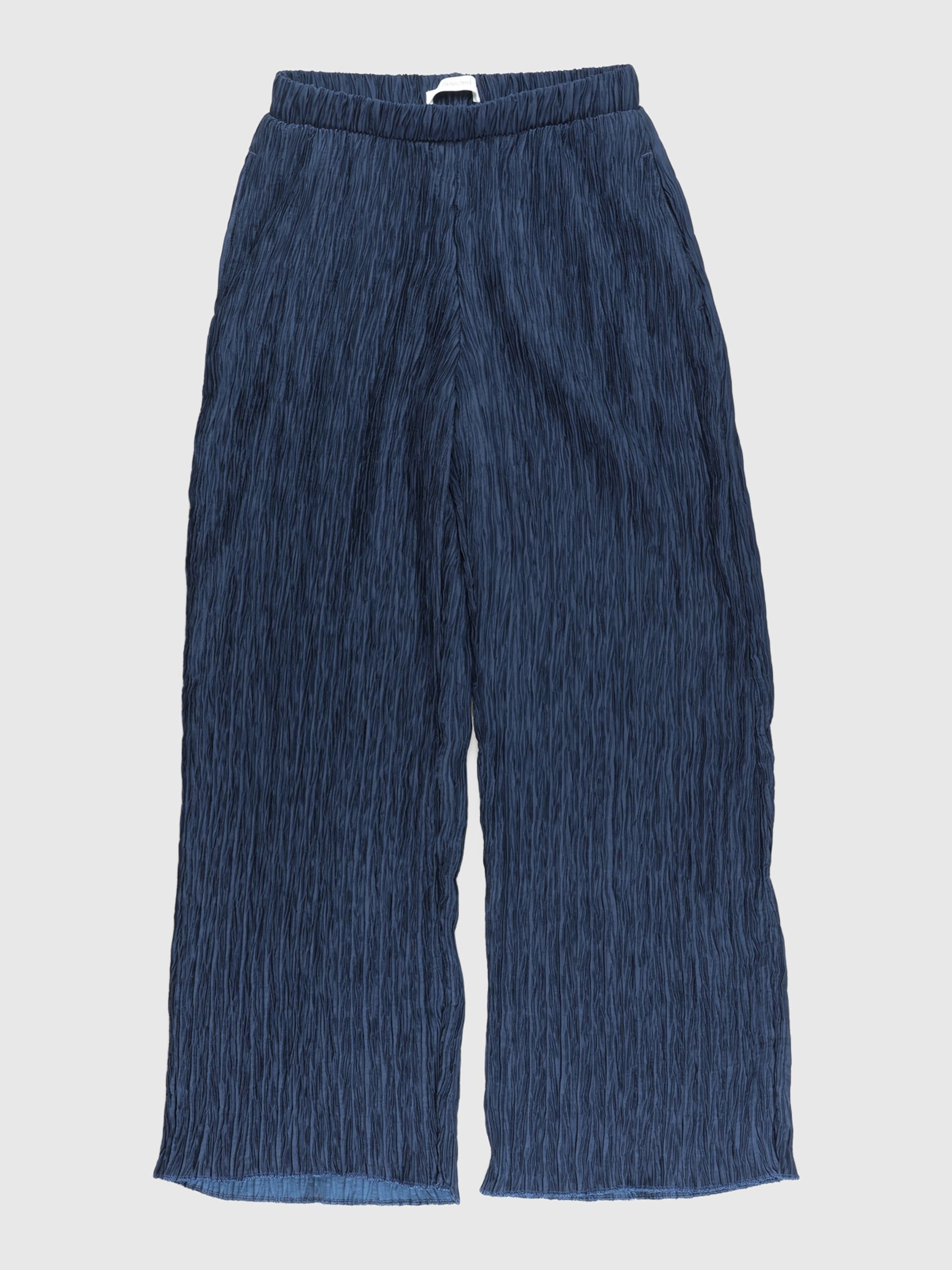 PLISSE WIDE-LEG TROUSERS