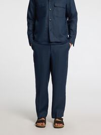 LOOSE FIT LINNEN BROEK, Outer Space, highres