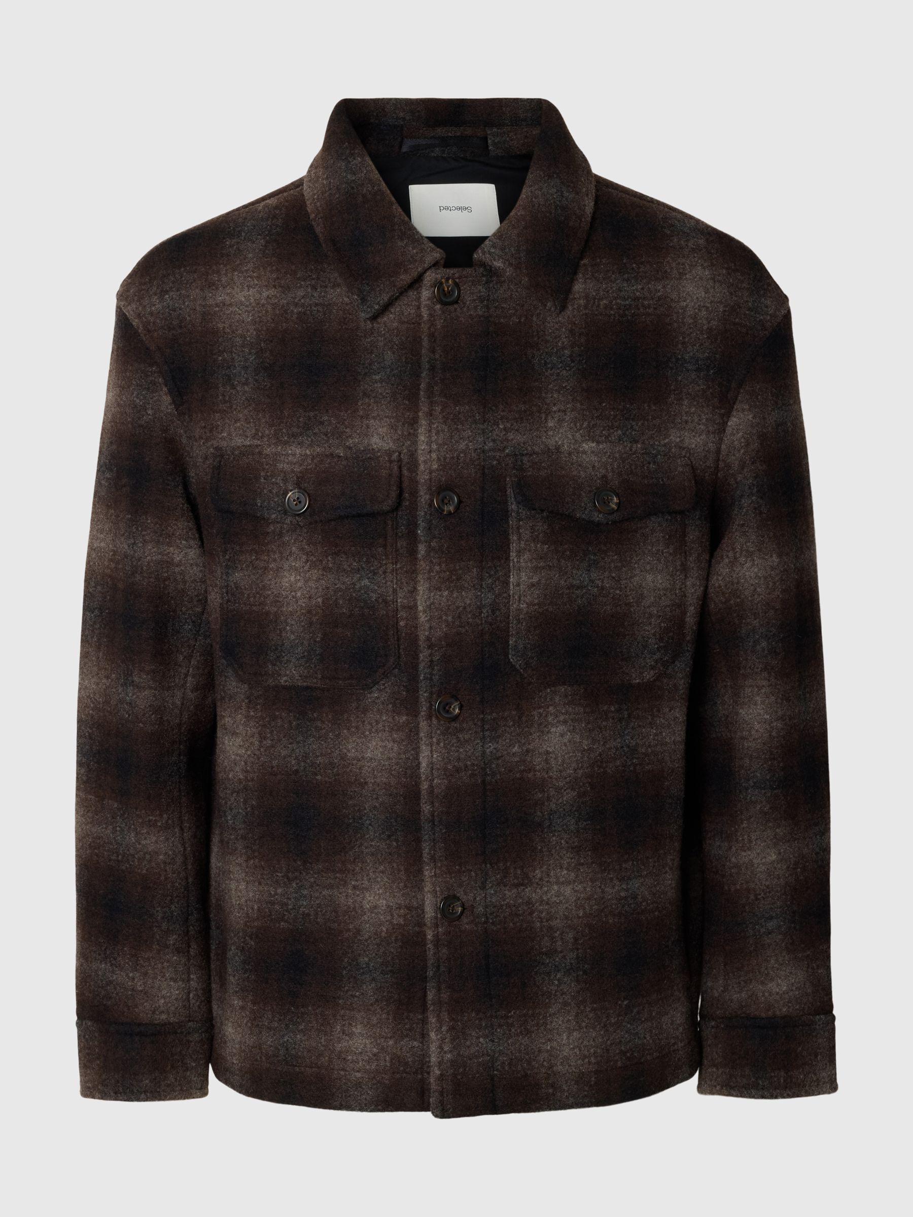WOOL BLEND SHACKET