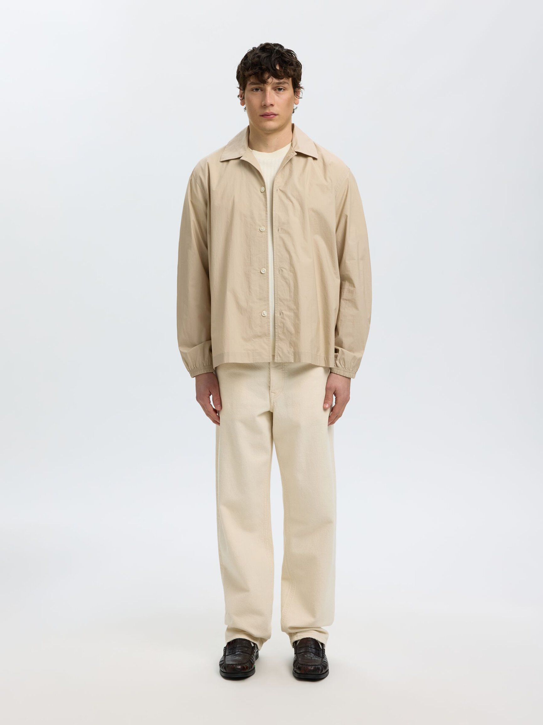 RELAXED FIT COTTON OVERSHIRT