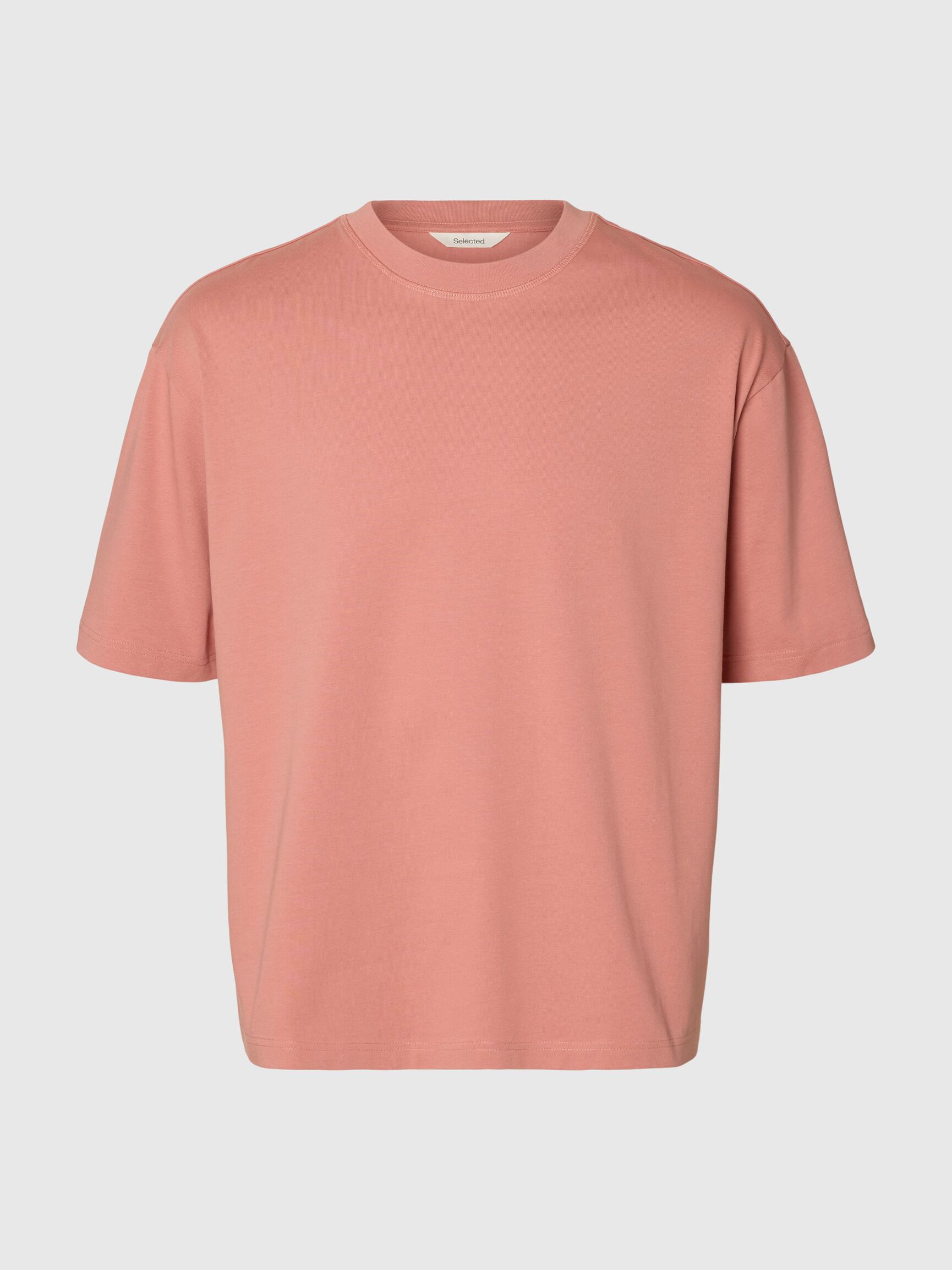 100% KATOEN T-SHIRT MET RONDE HALS