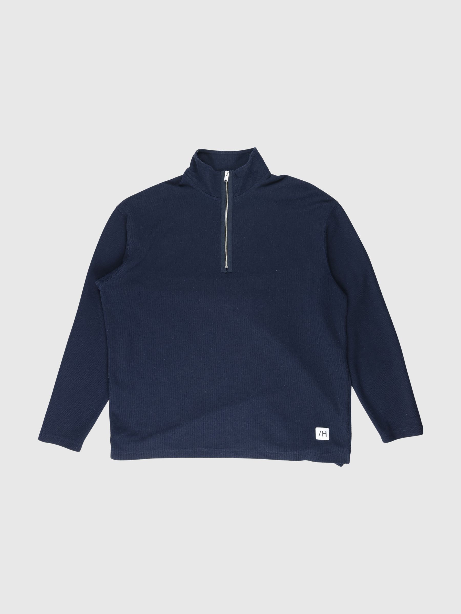 HIGH NECK ZIP SWEATSHIRT