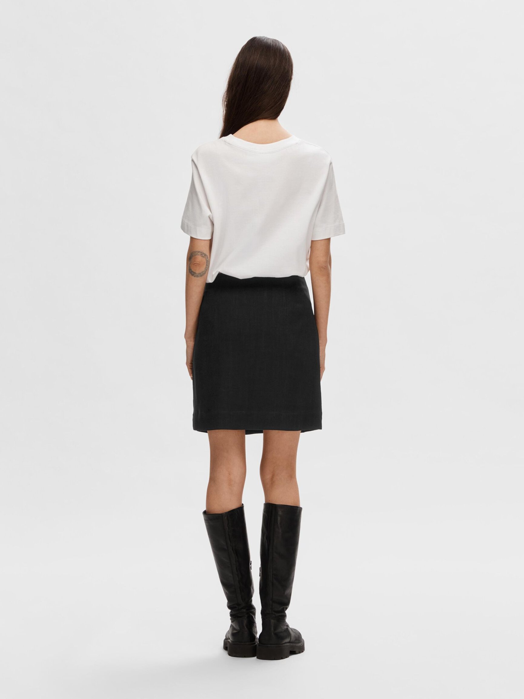 VISCOSE BLEND MINI SKIRT