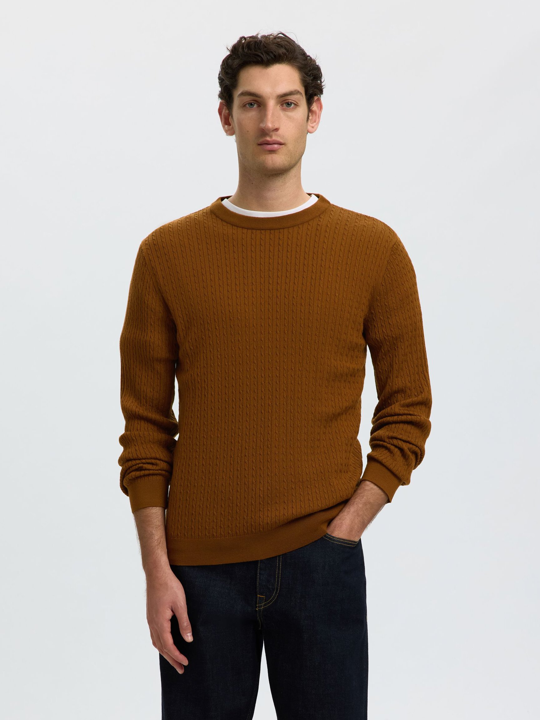 100% MERINO WOOL KNITTED PULLOVER