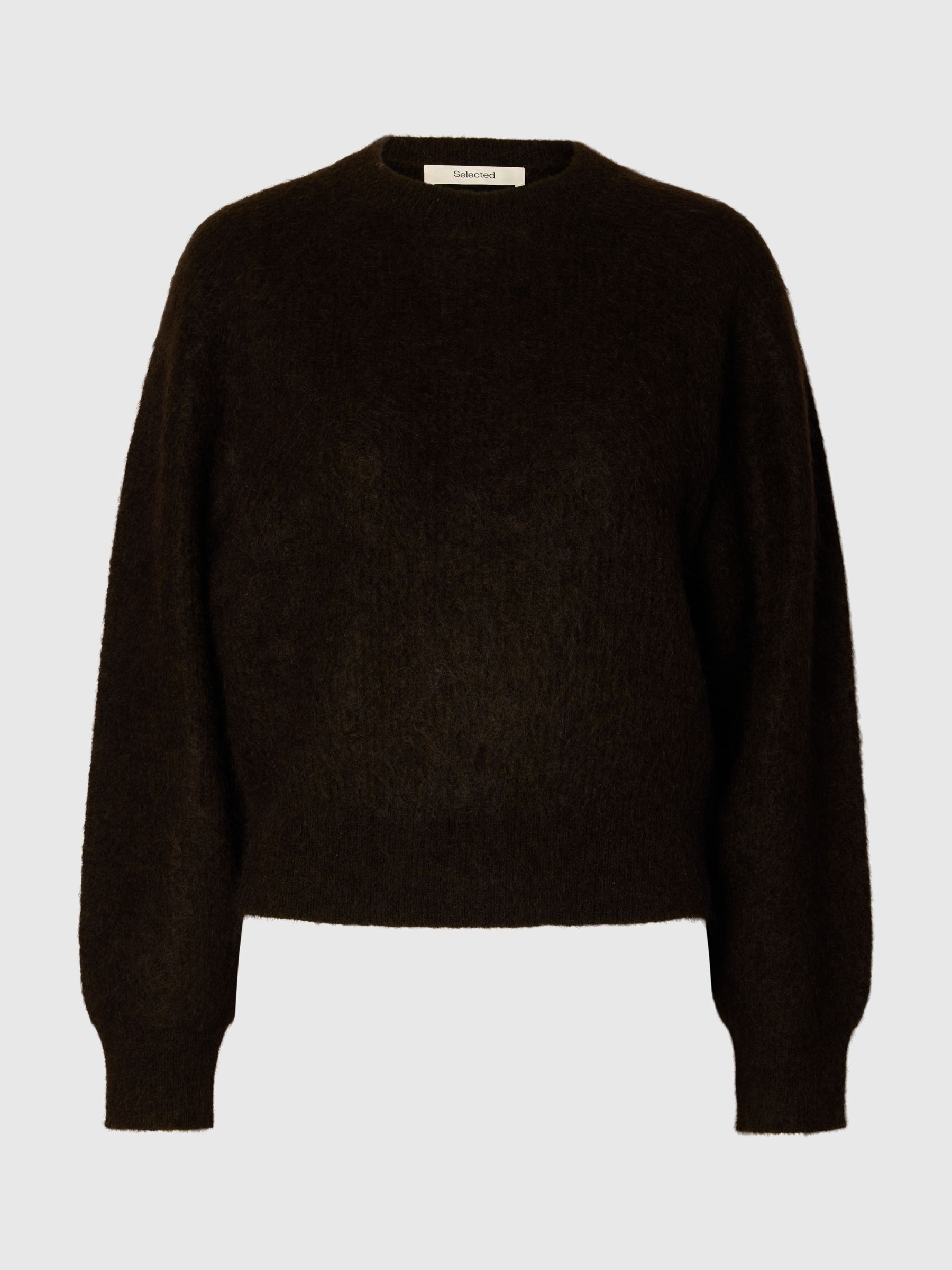 MOHAIR BLEND KNITTED JUMPER