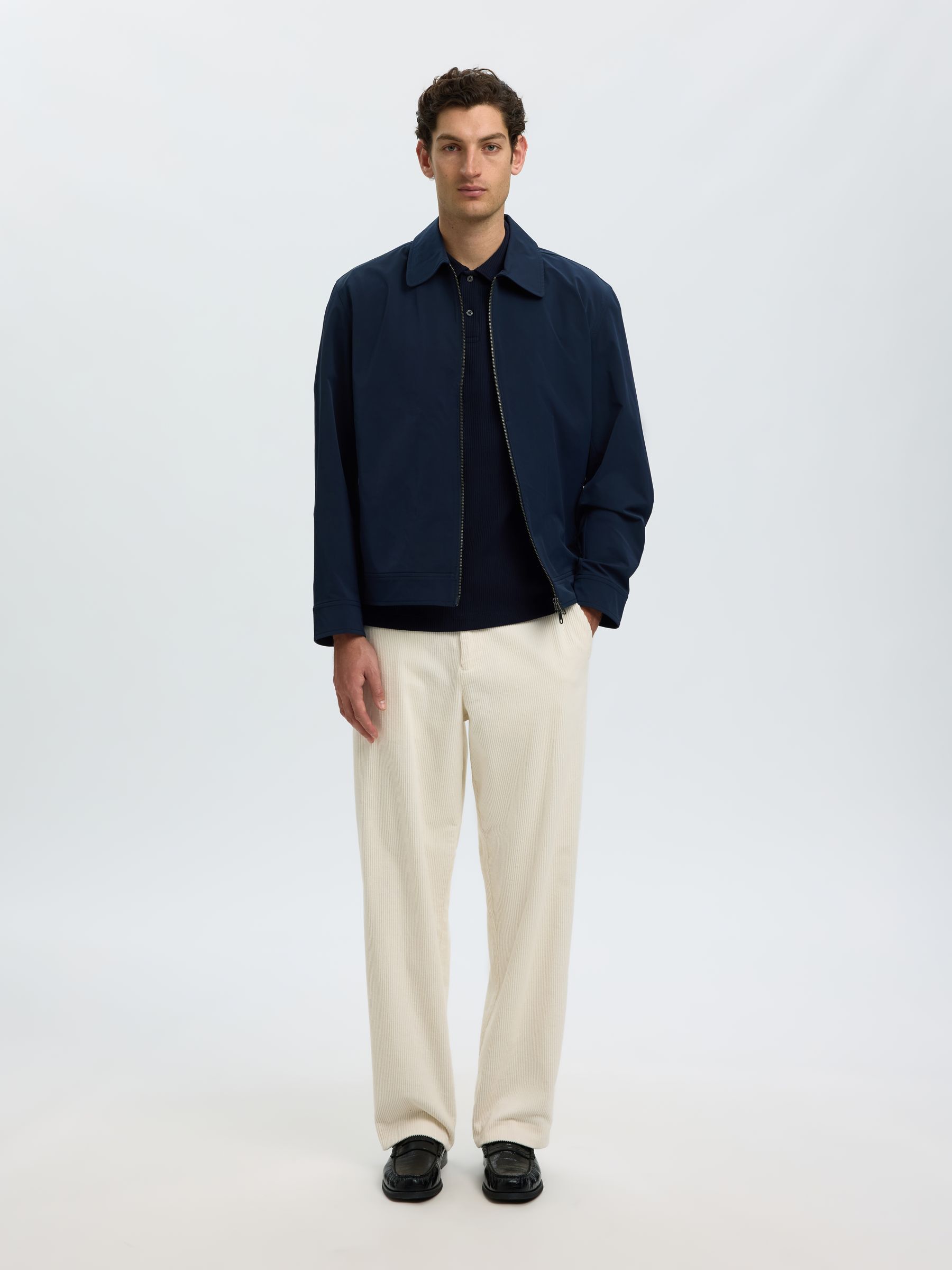 RIBBED POLO SHIRT