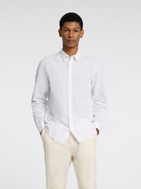 LANGE MOUWEN OVERHEMD, White, highres