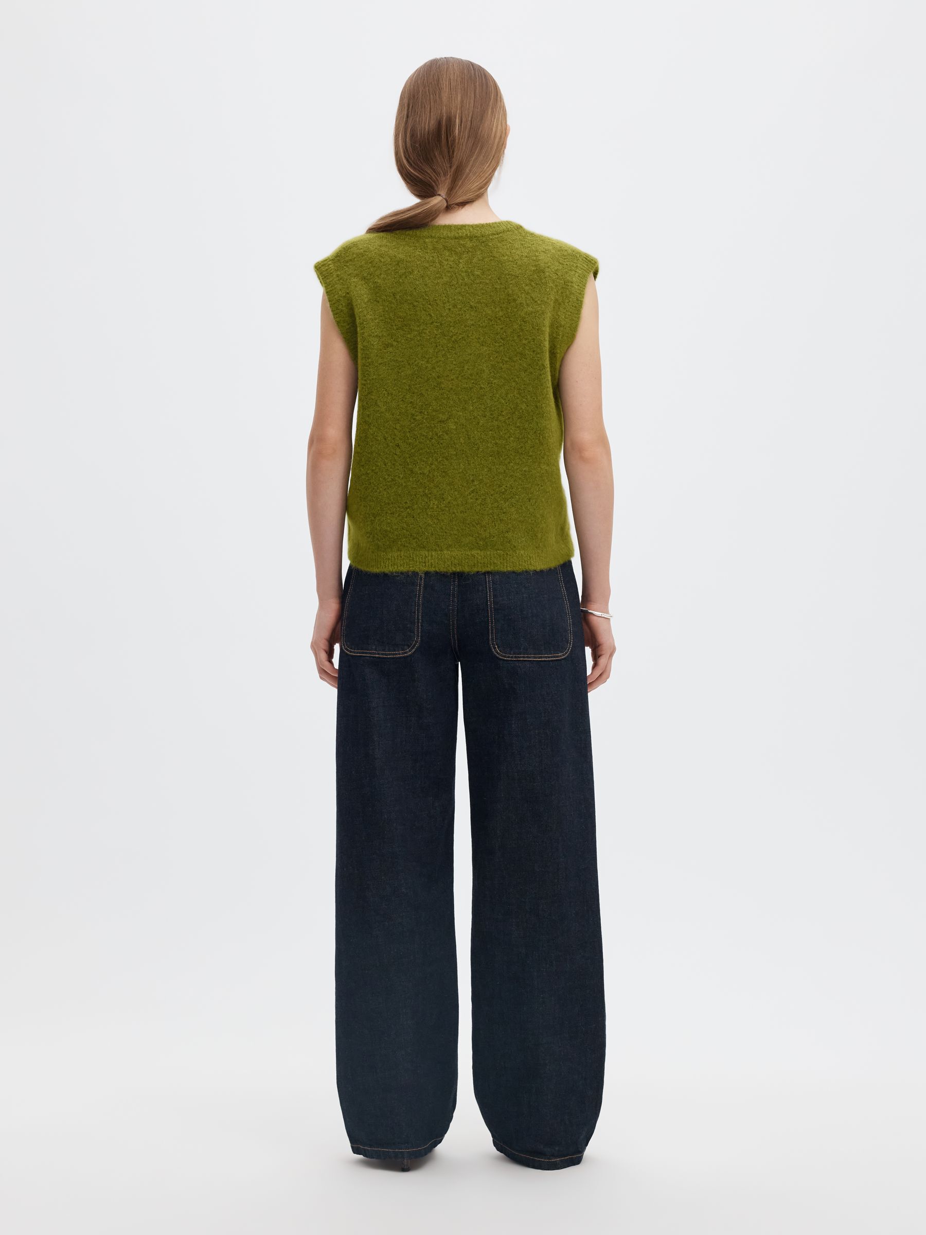 WOOL BLEND KNITTED VEST