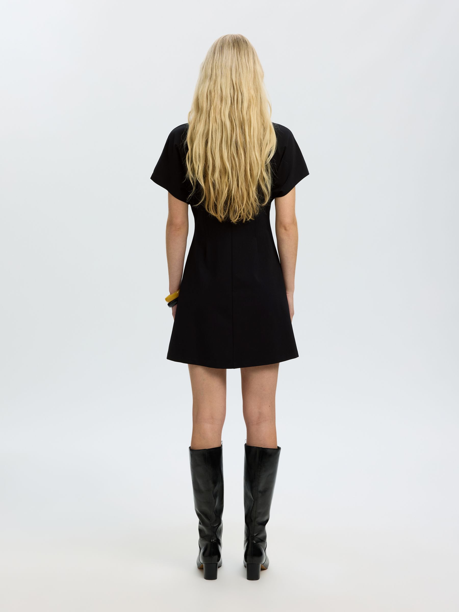 VISCOSE BLEND MINI DRESS