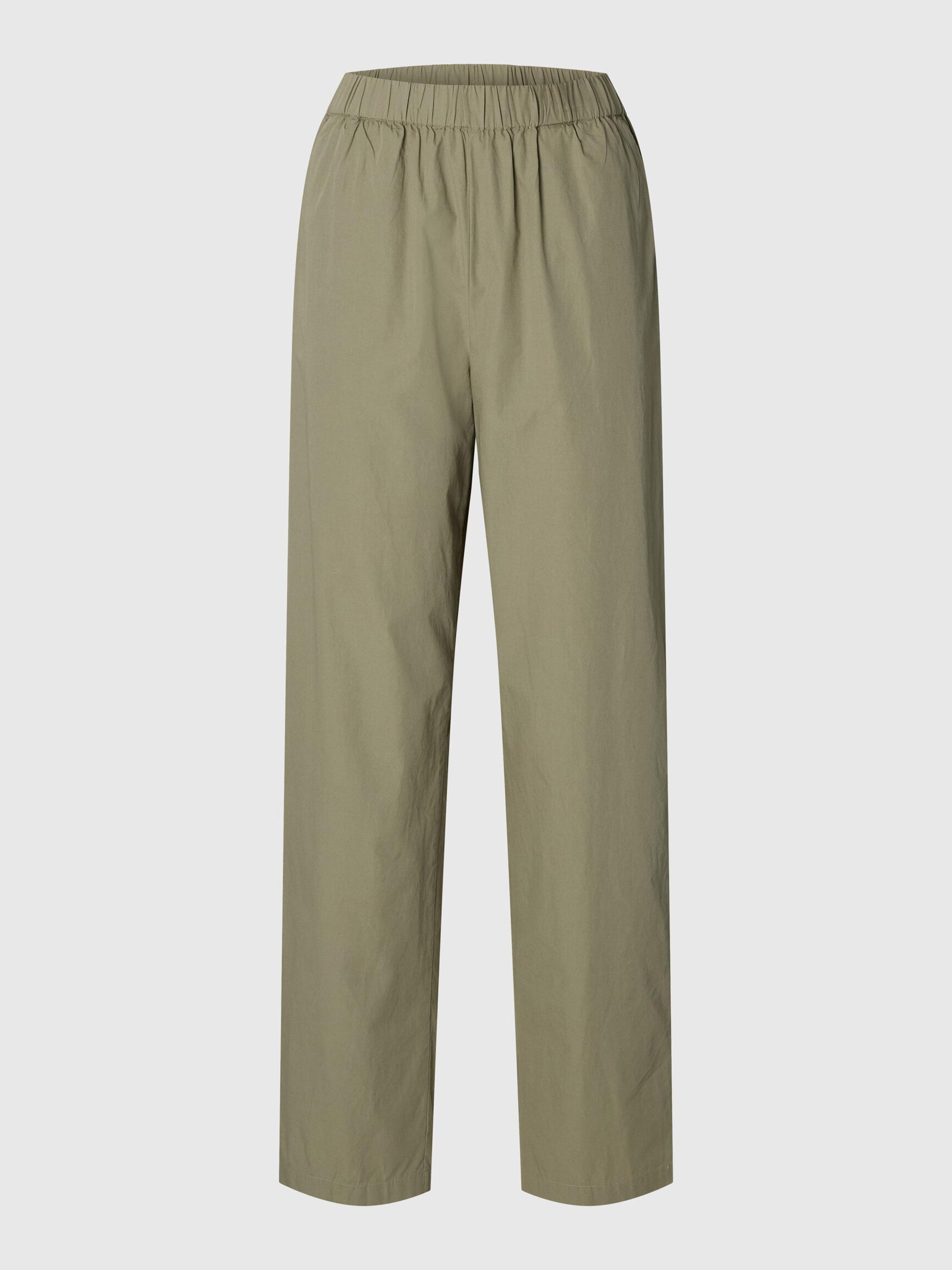 COTTON HIGH WAISTED TROUSERS
