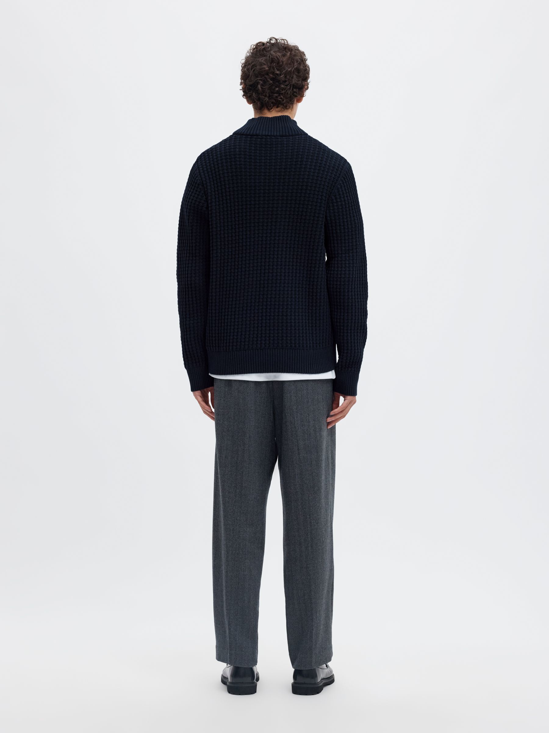 ORGANIC COTTON HALF-ZIP JUMPER