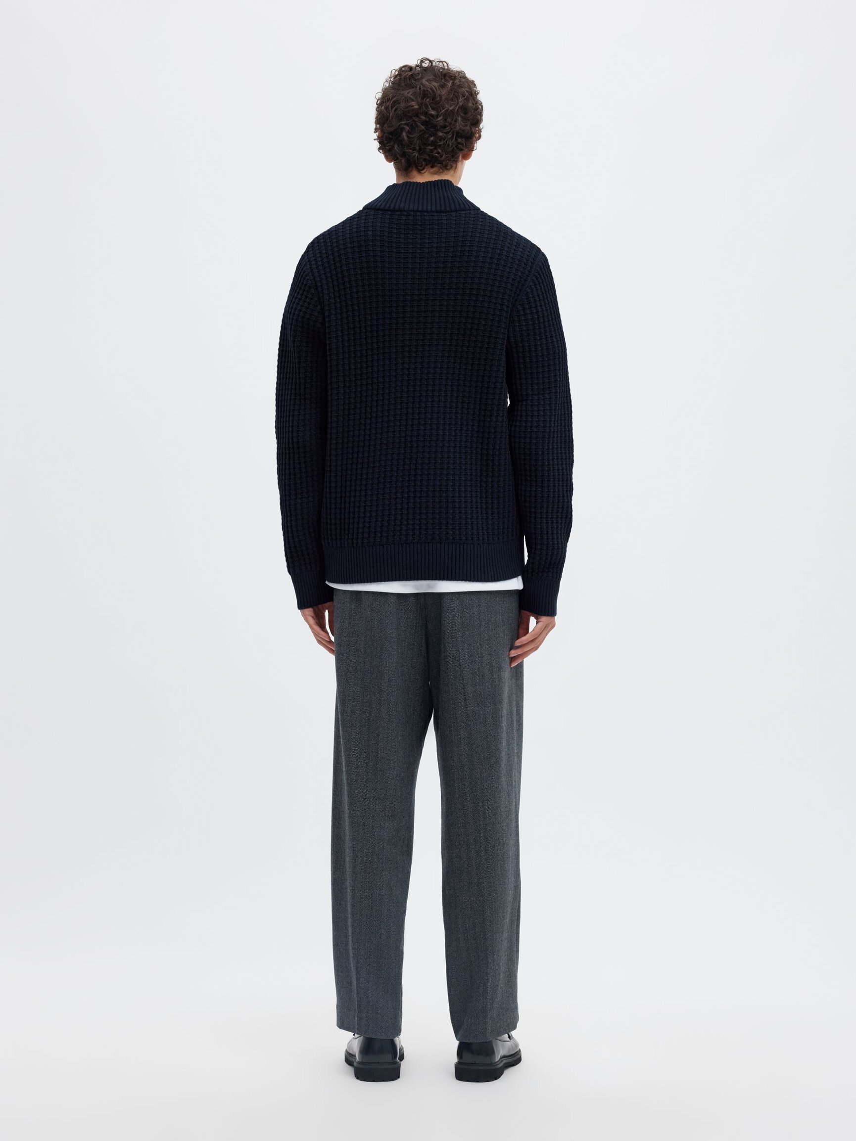 ORGANIC COTTON HALF-ZIP JUMPER
