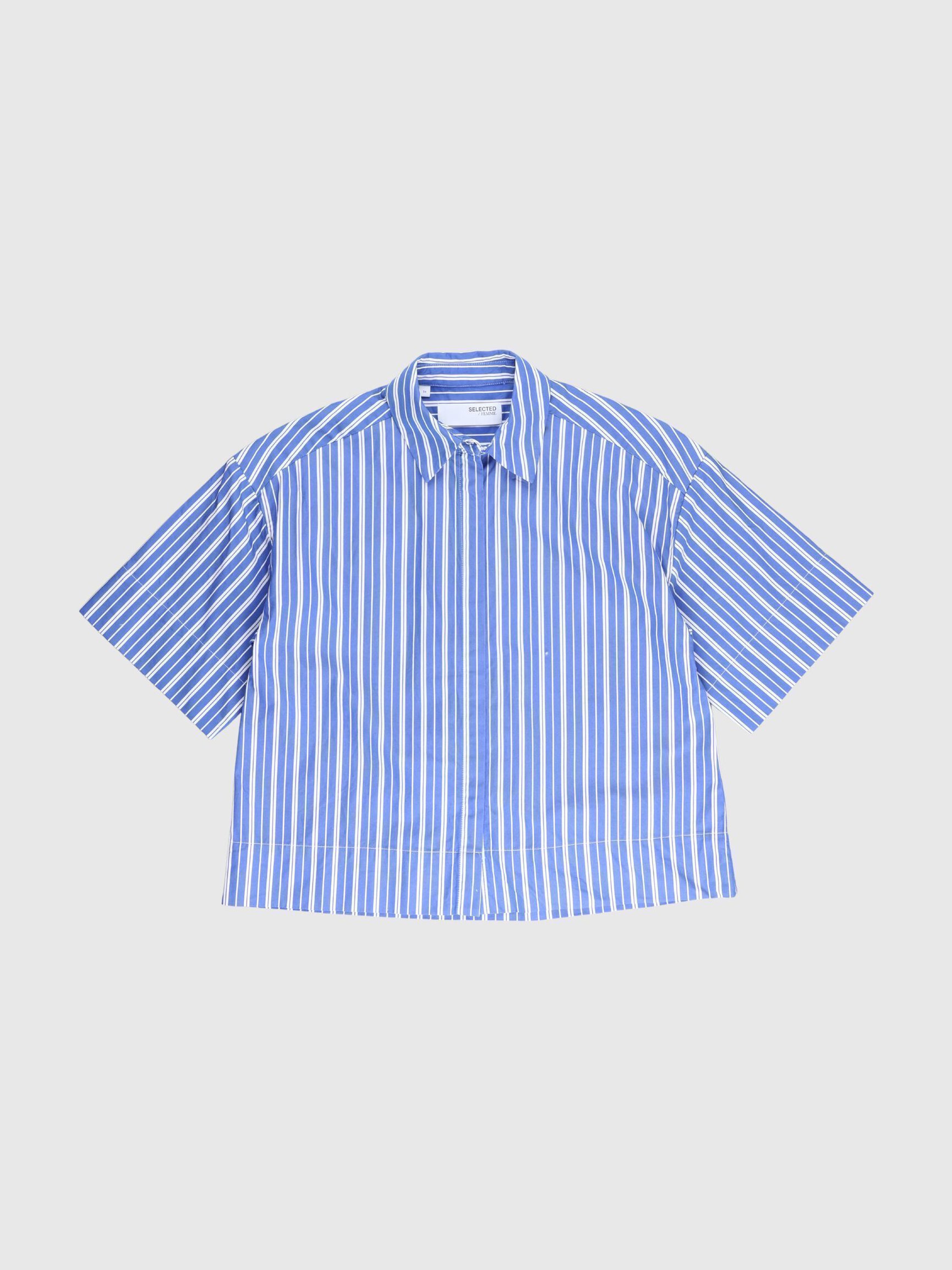 STRIPED SHORT SLEEVED SHIRT