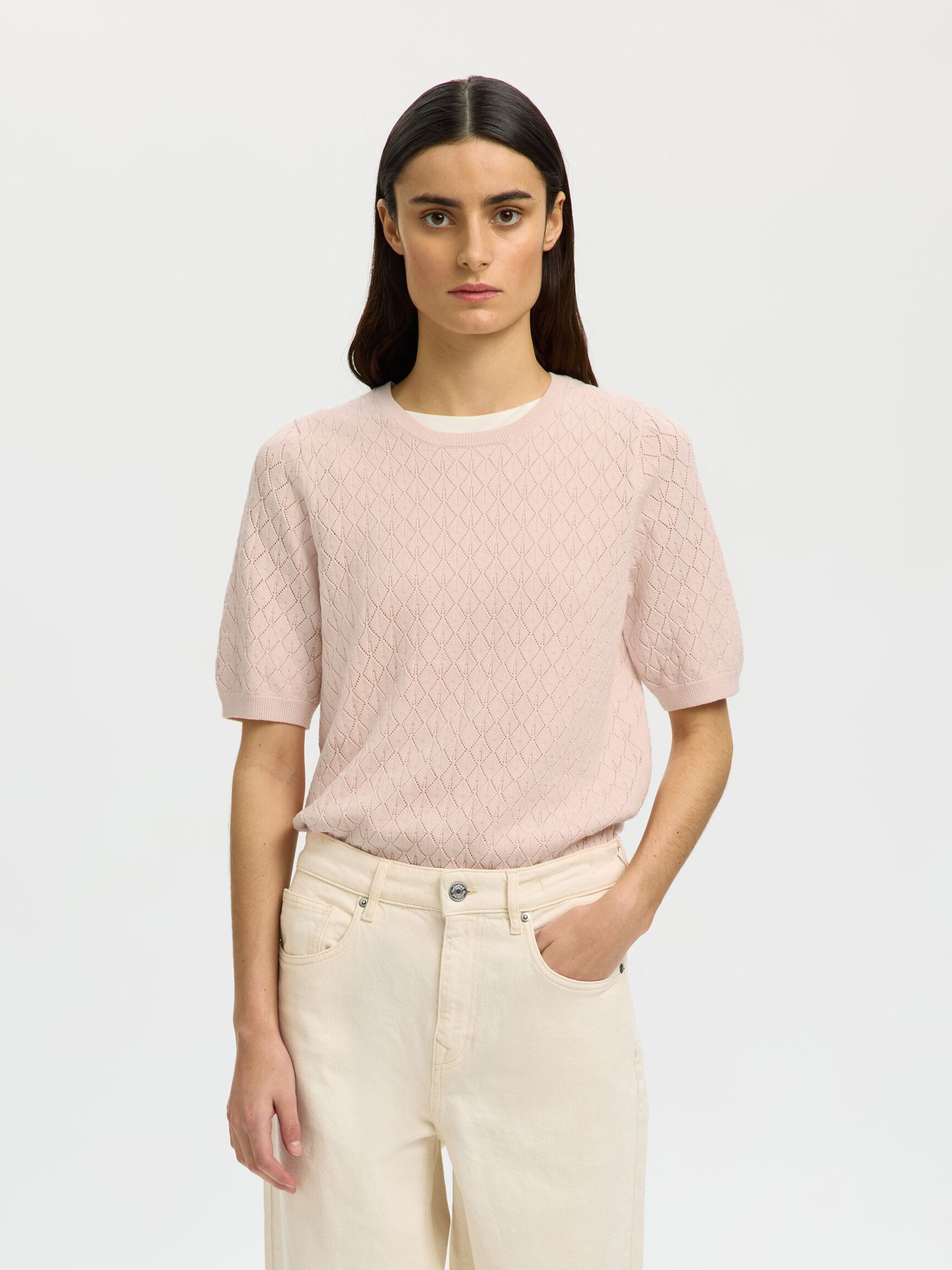 VISCOSE BLEND KNITTED TOP