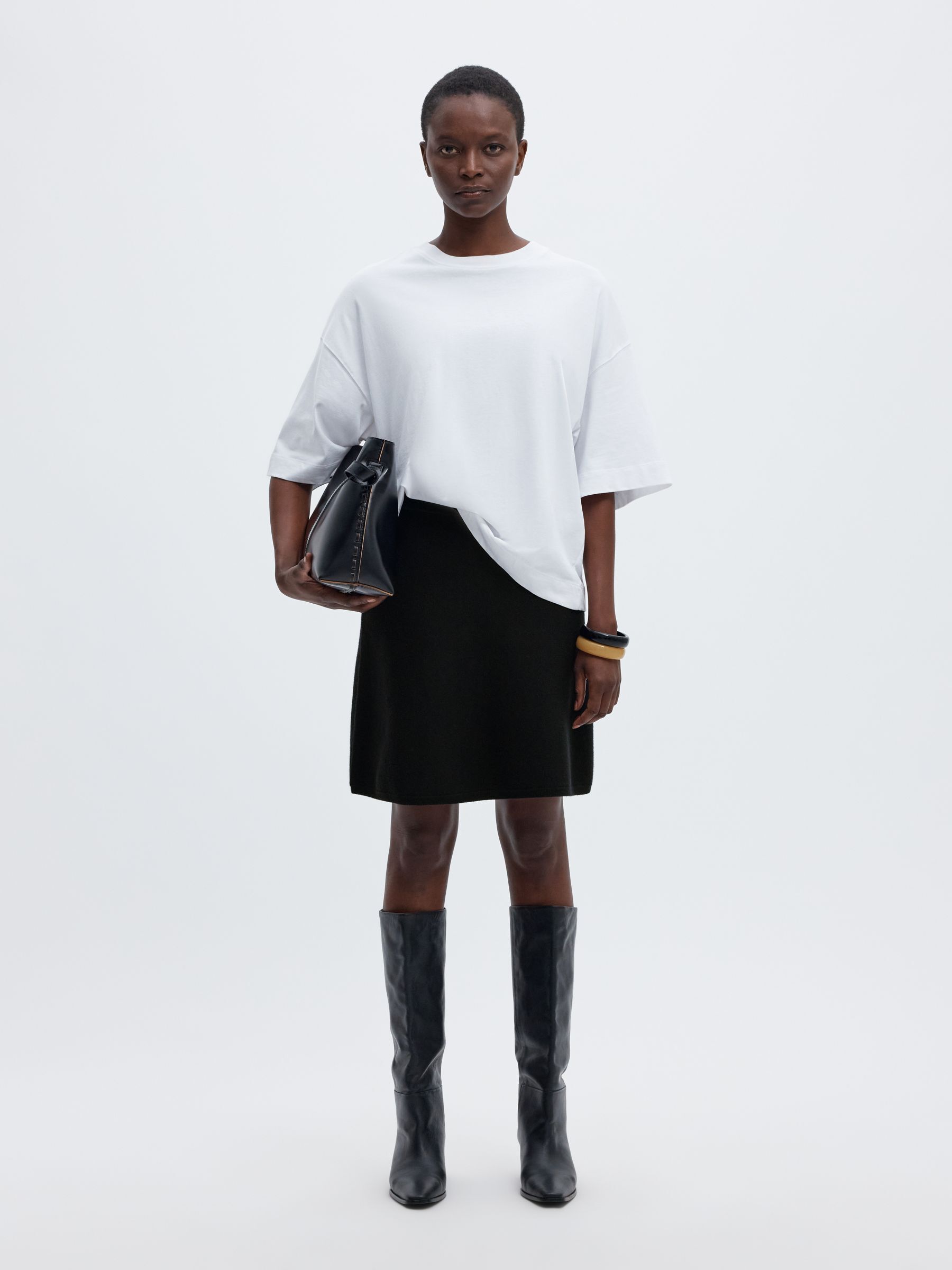 VISCOSE BLEND MINI SKIRT