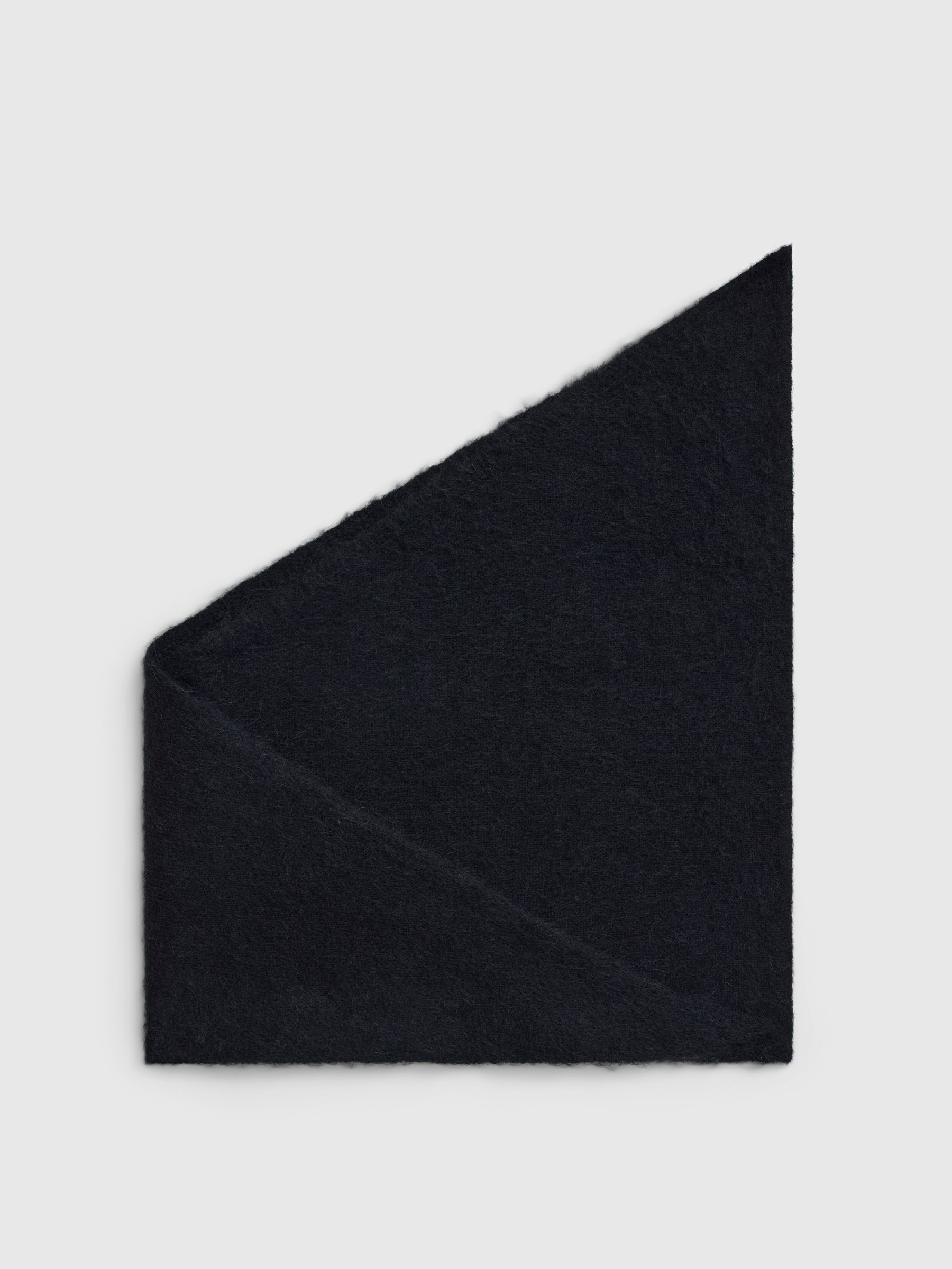 WOOL BLEND TRIANGLE SCARF
