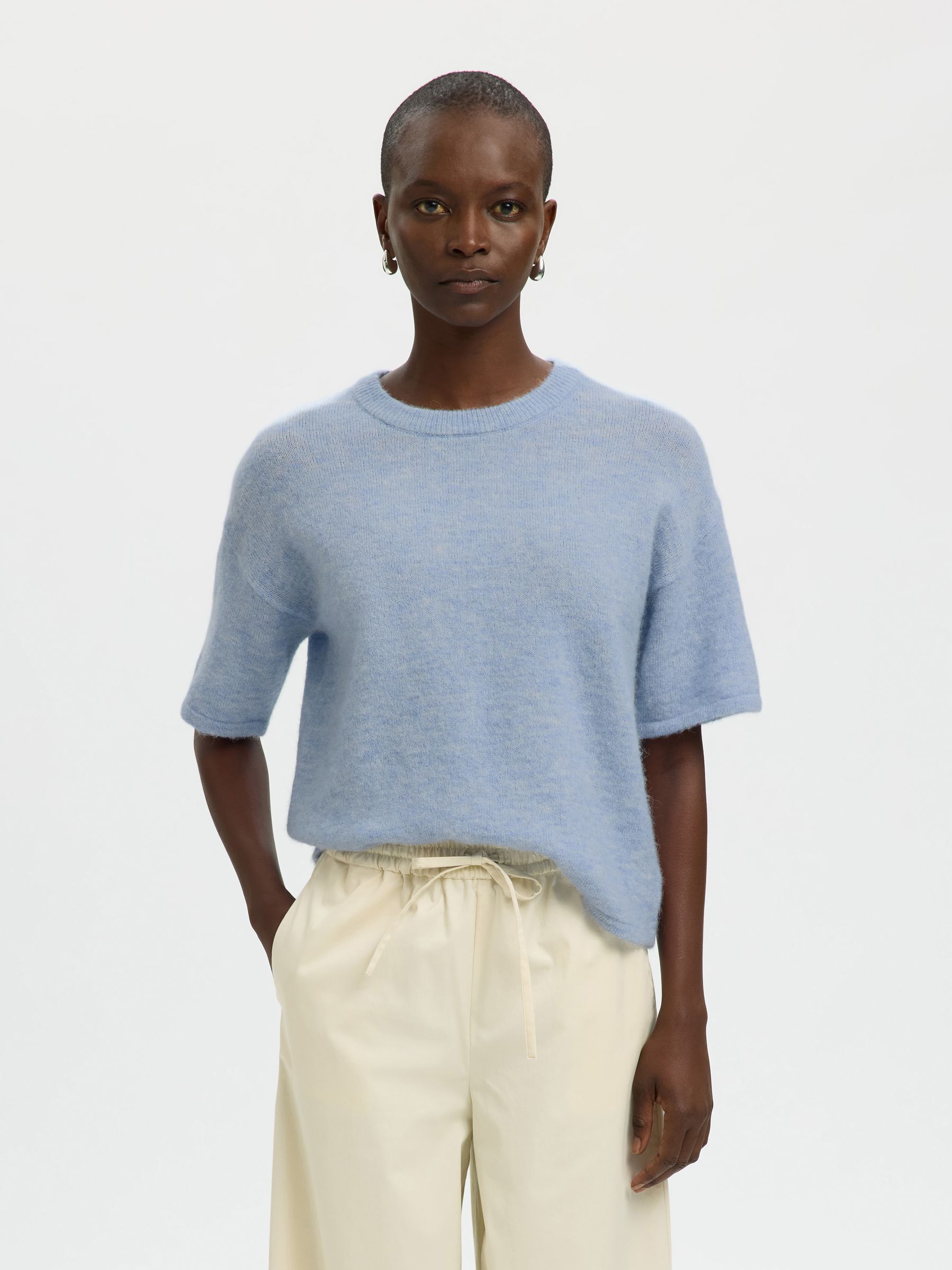 WOOL BLEND KNITTED PULLOVER