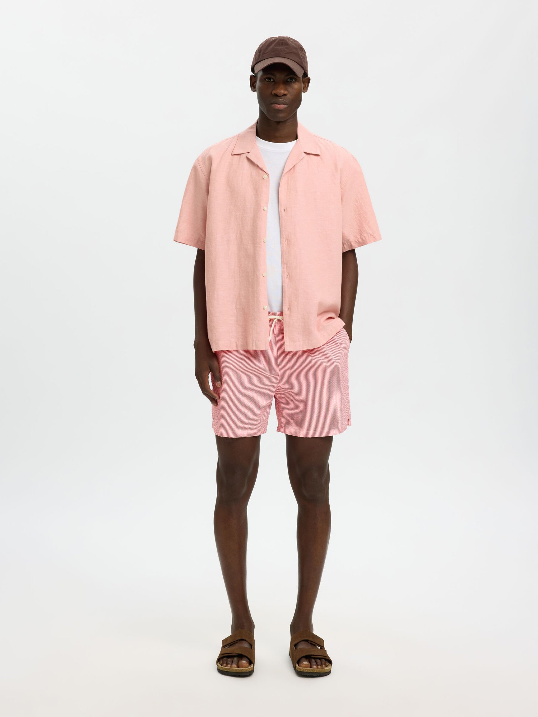 SEERSUCKER SWIM SHORTS