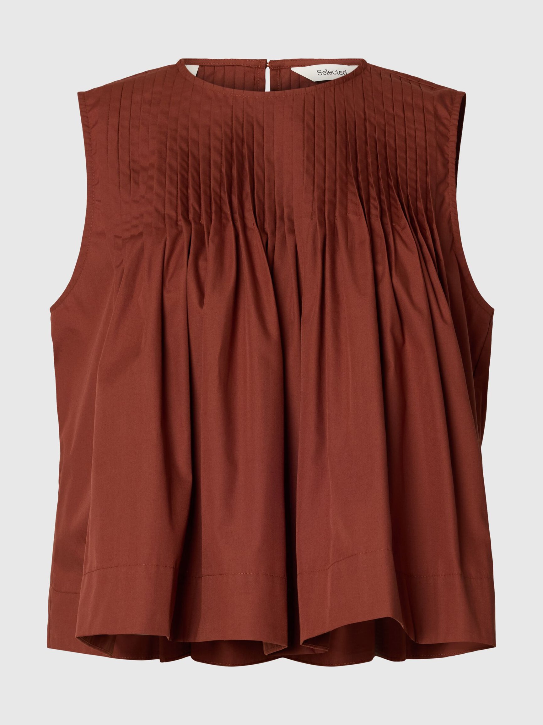 PLEATED SLEEVELESS TOP