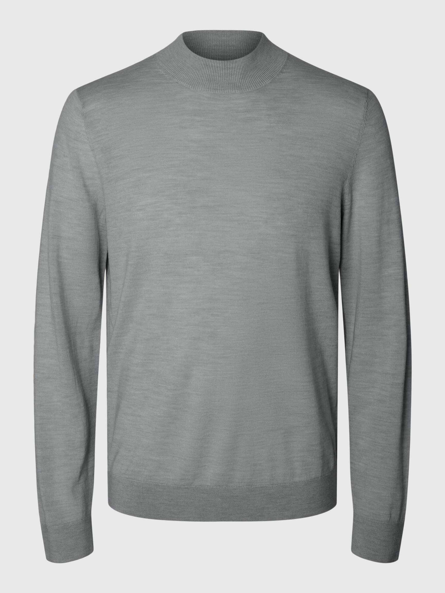 100% MERINO WOOL MOCK-NECK JUMPER