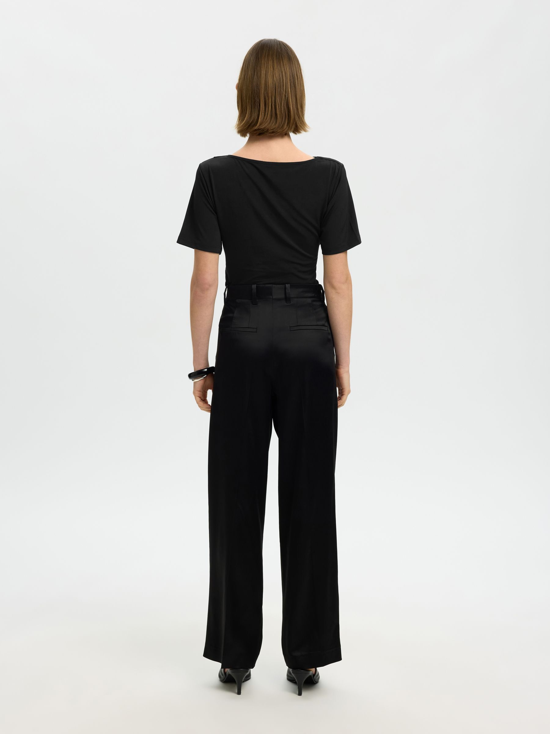 DRAPED SHORT-SLEEVED T-SHIRT