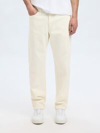 KATOENMIX STRAIGHT FIT JEANS, White Denim, highres