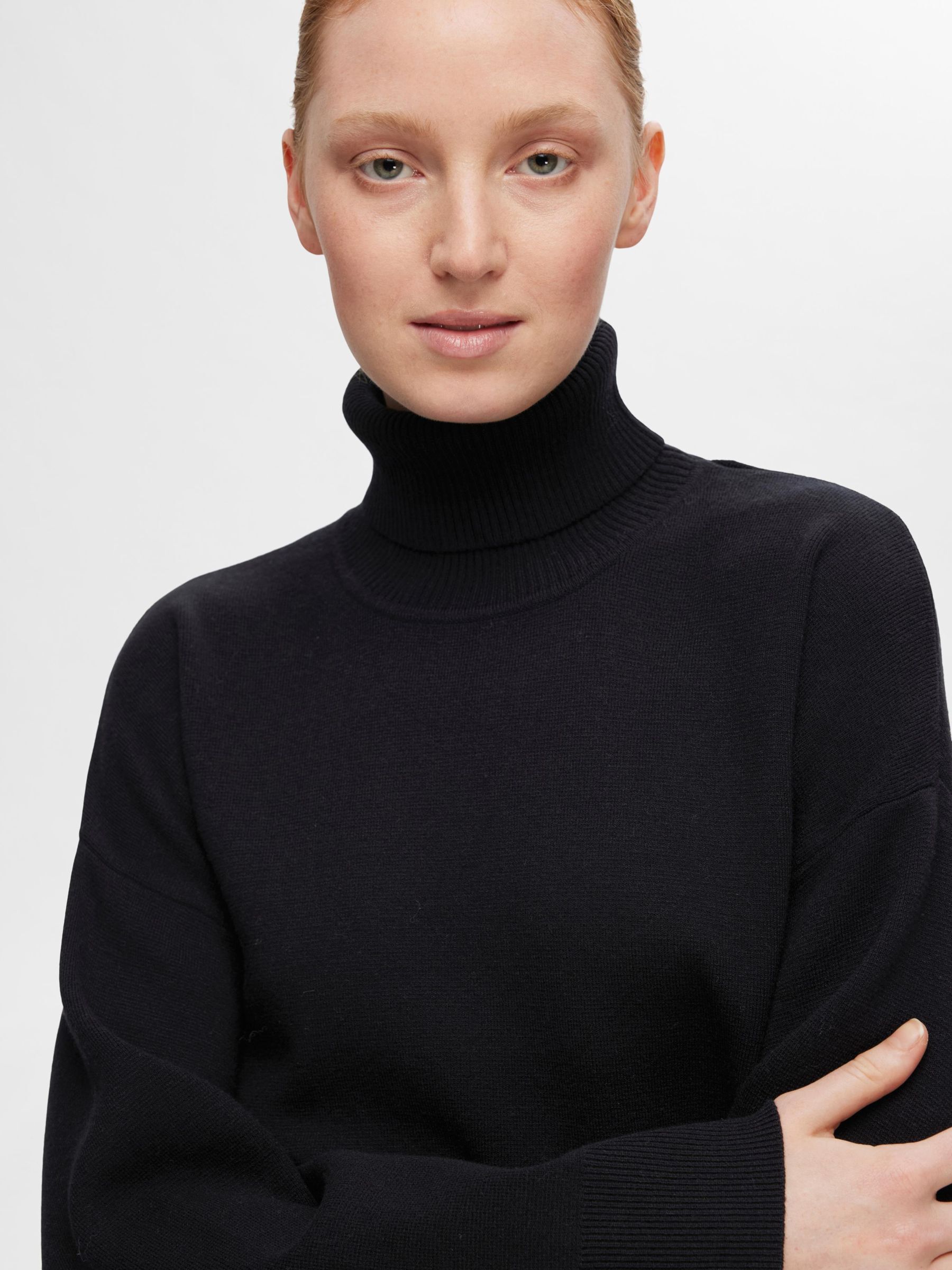 VISCOSE BLEND KNITTED JUMPER