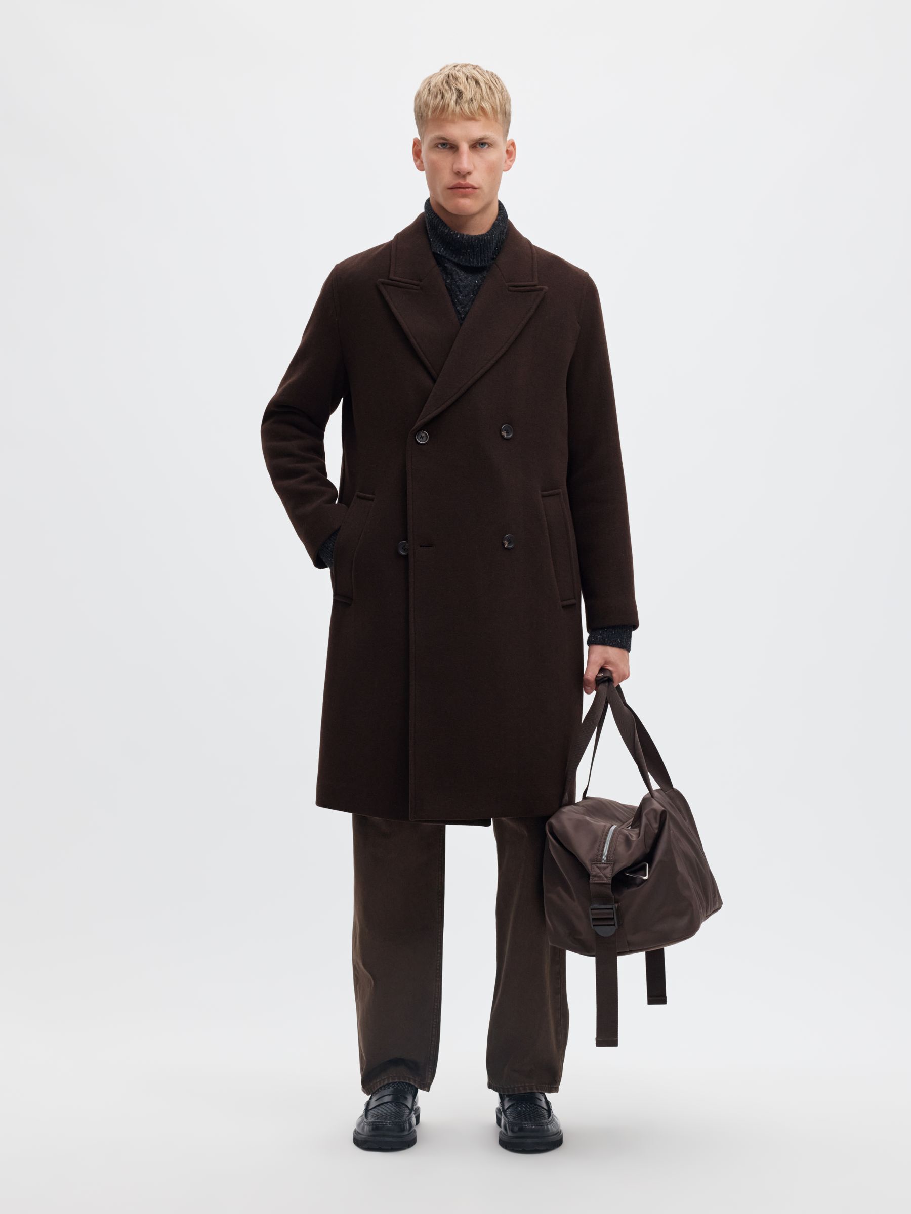 WOOL BLEND LONG COAT
