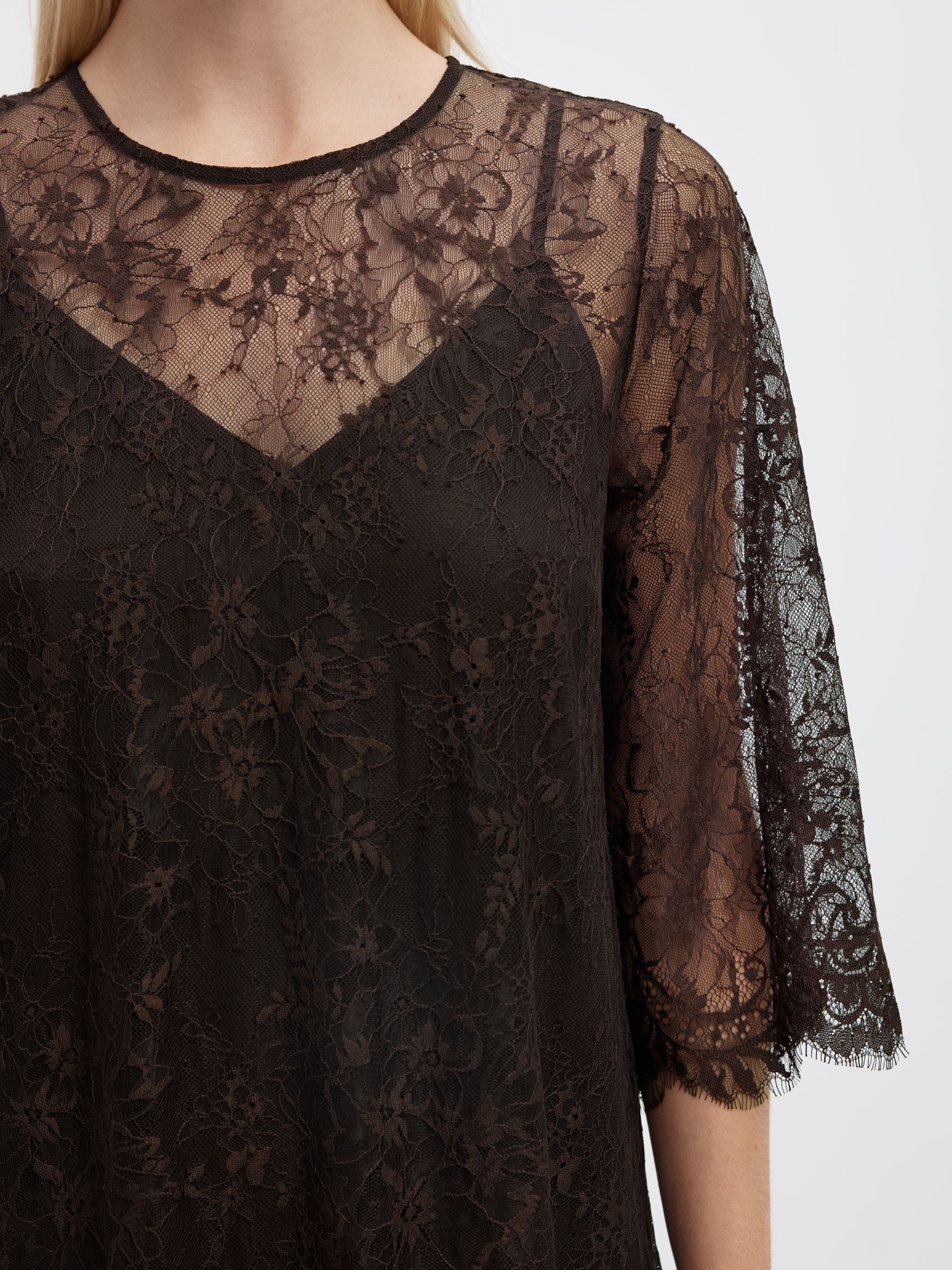 LACE MIDI DRESS