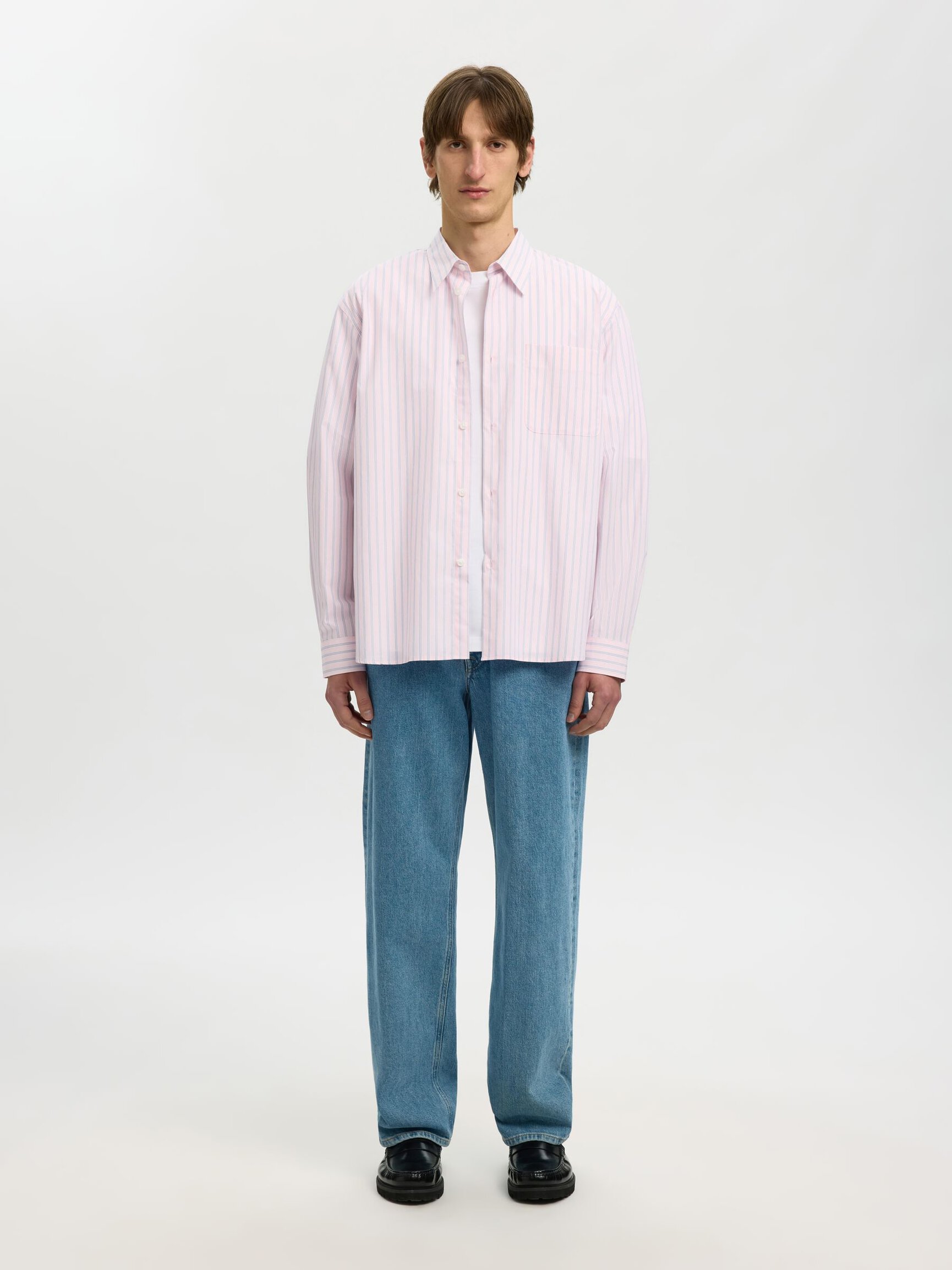 RELAXED FIT LANGÆRMET SKJORTE