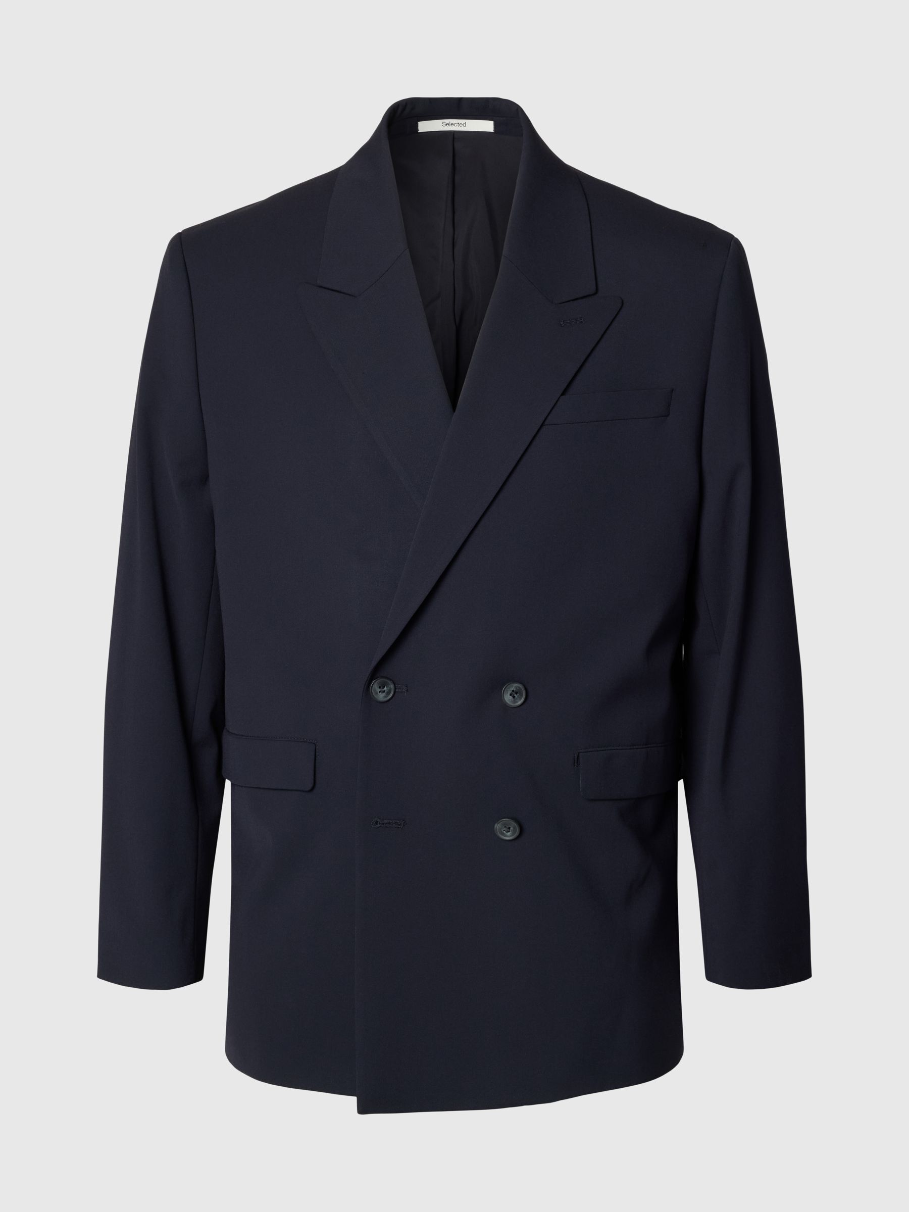 RELAXED FIT DOUBLE-BREASTED BLAZER