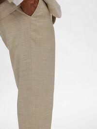 SLIM FIT SUIT TROUSERS, Sand, highres
