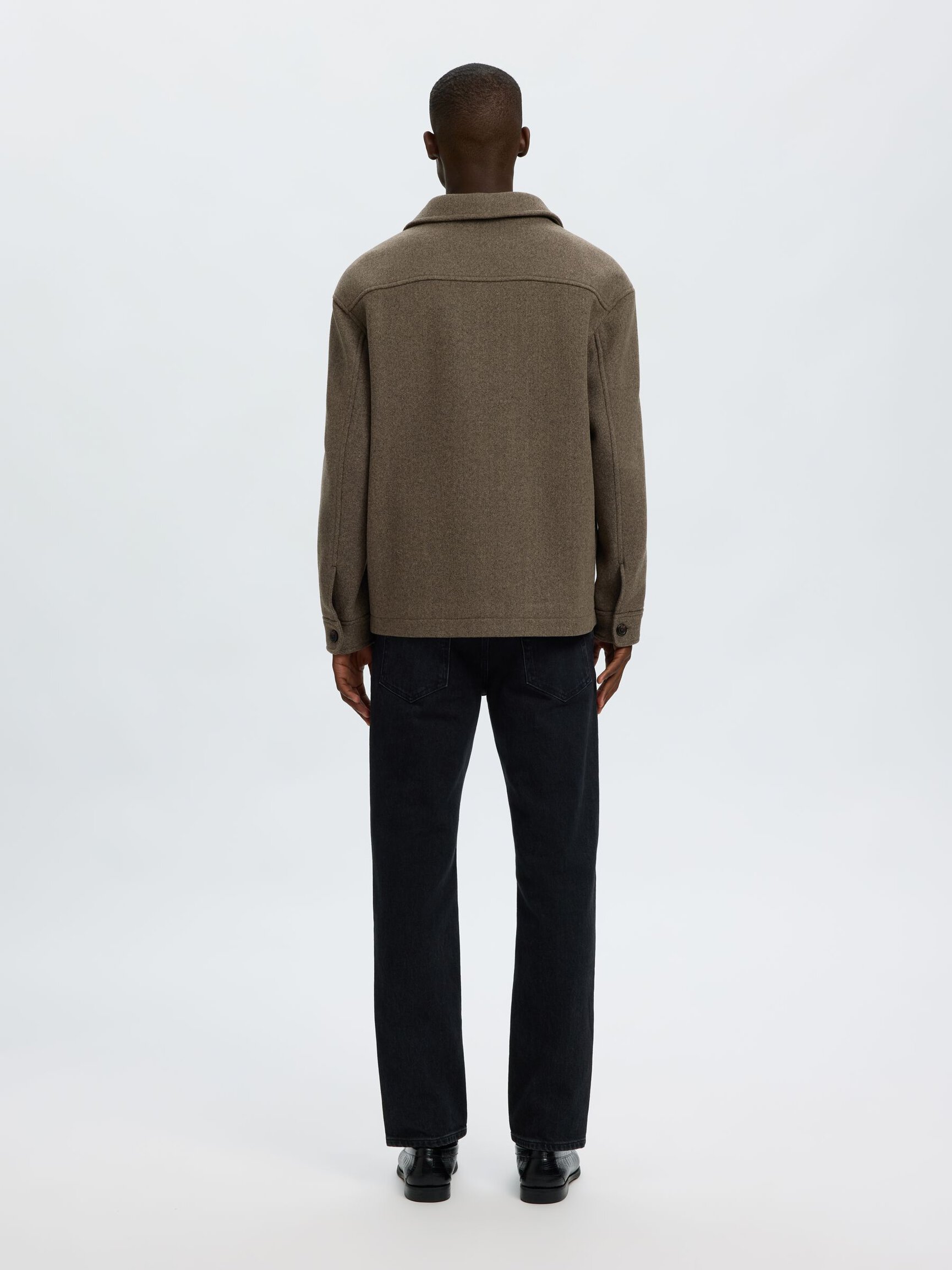 WOOL BLEND SHACKET