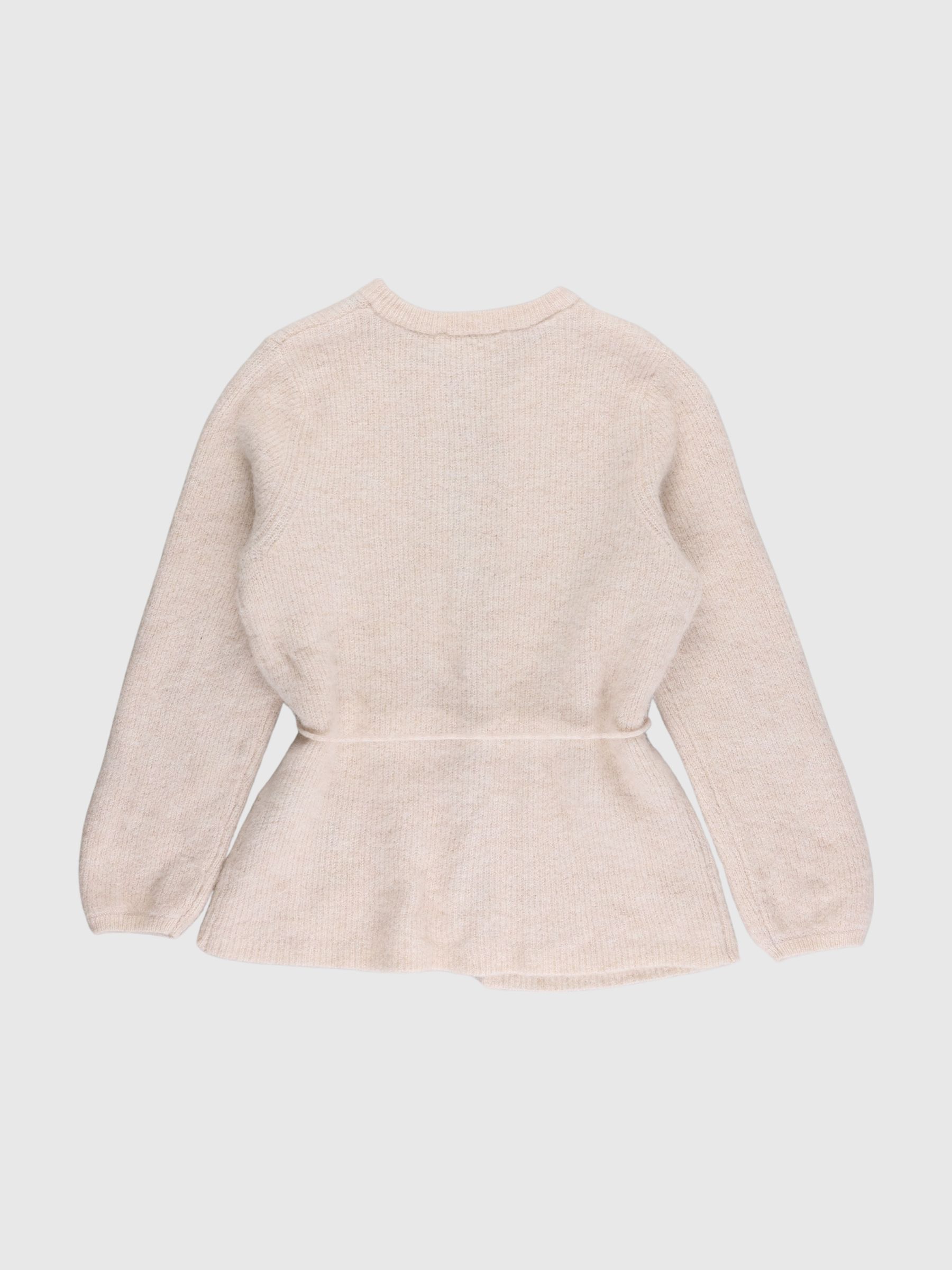 ULDBLANDING MED BÆLTE CARDIGAN