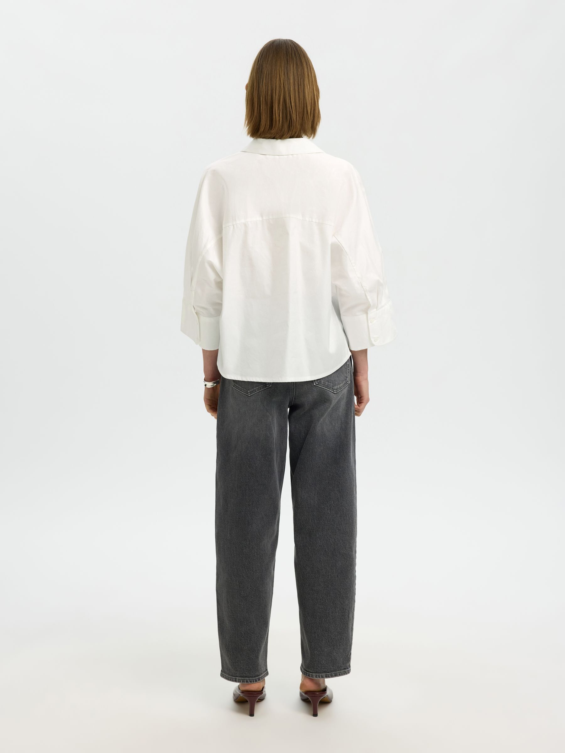 COTTON 3/4 SLEEVED SHIRT