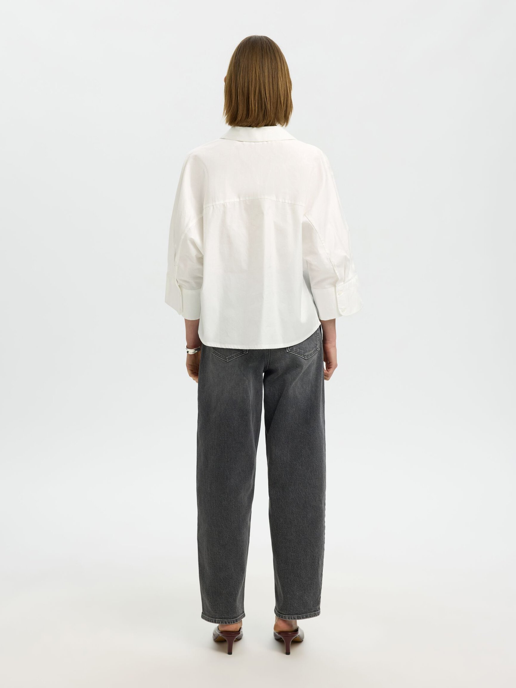 COTTON 3/4 SLEEVED SHIRT