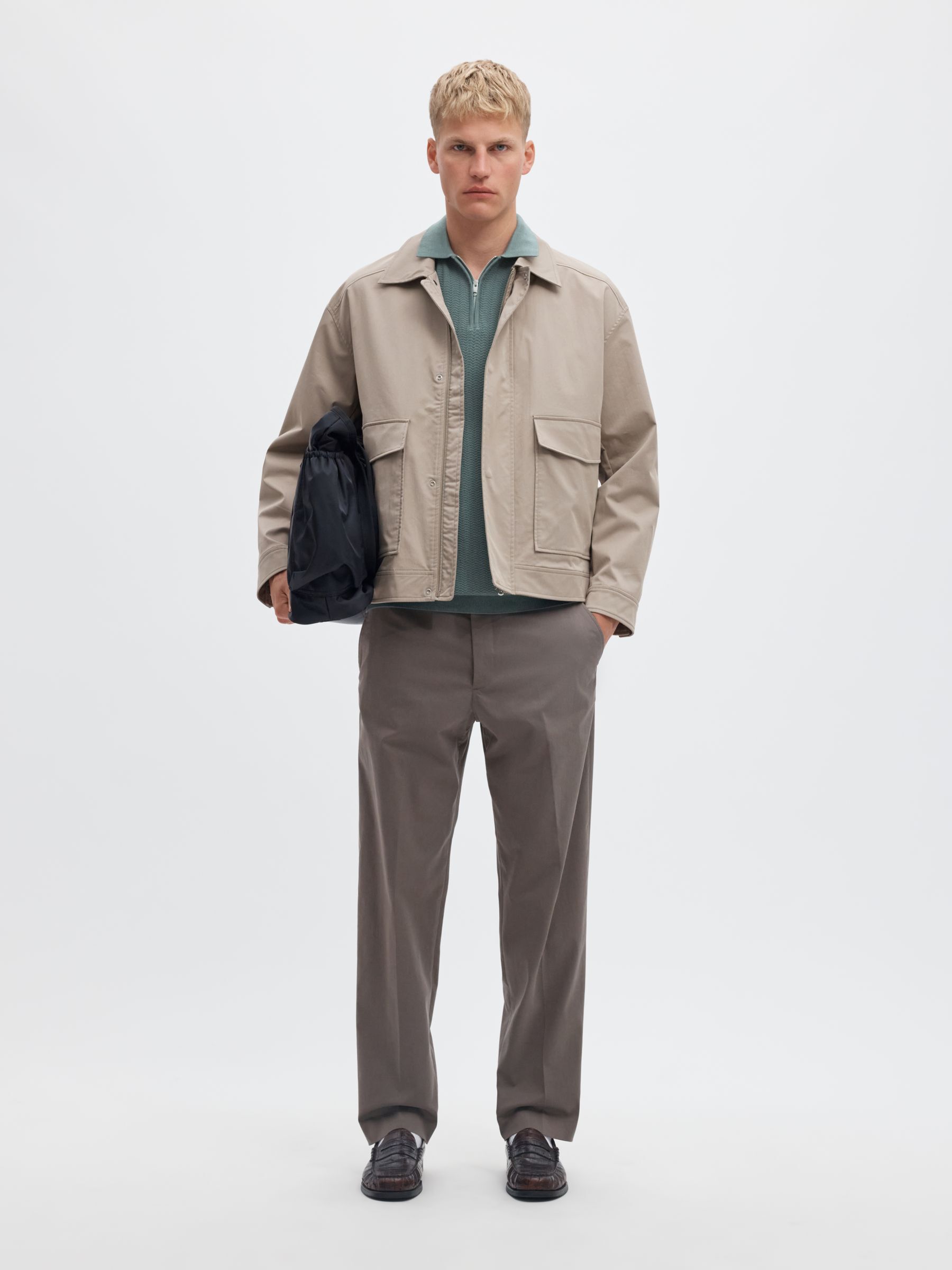 ZIP-UP POLO SHIRT