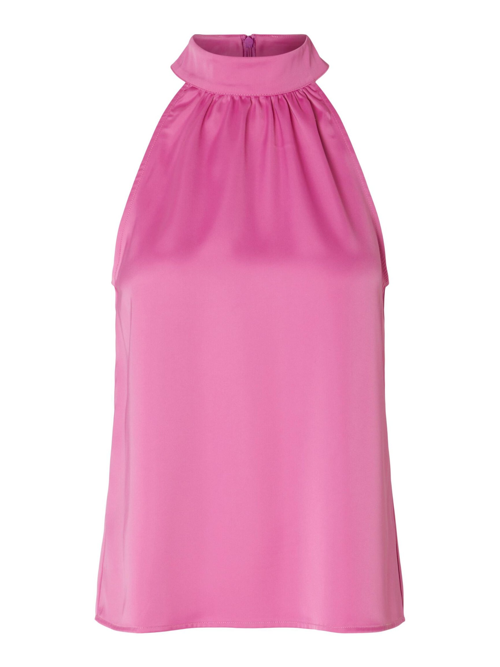 SATIN HALTERNECK TOP