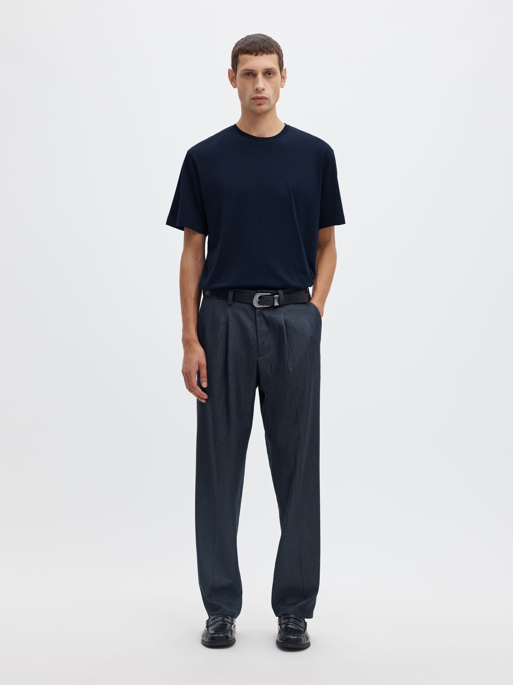 COTTON SHORT-SLEEVED CREWNECK T-SHIRT