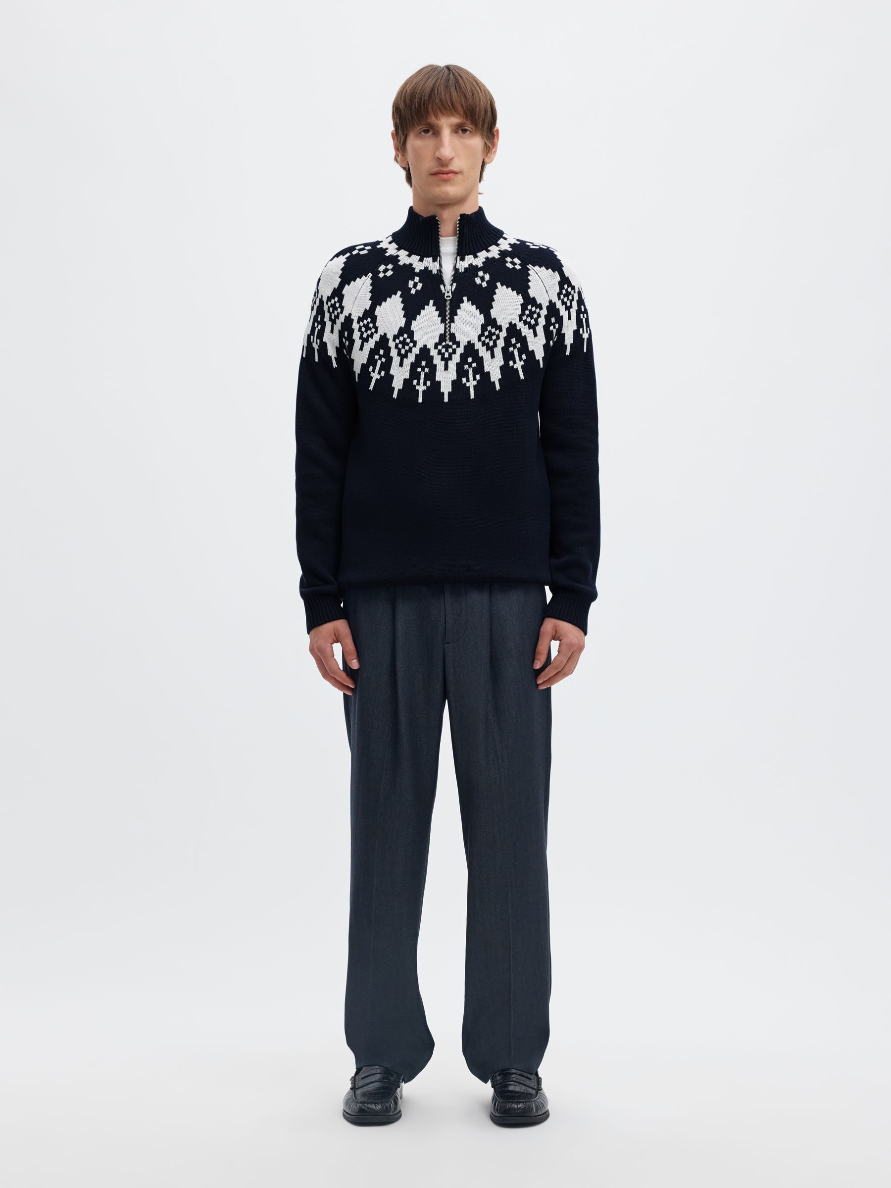 ORGANIC COTTON HALF-ZIP JUMPER