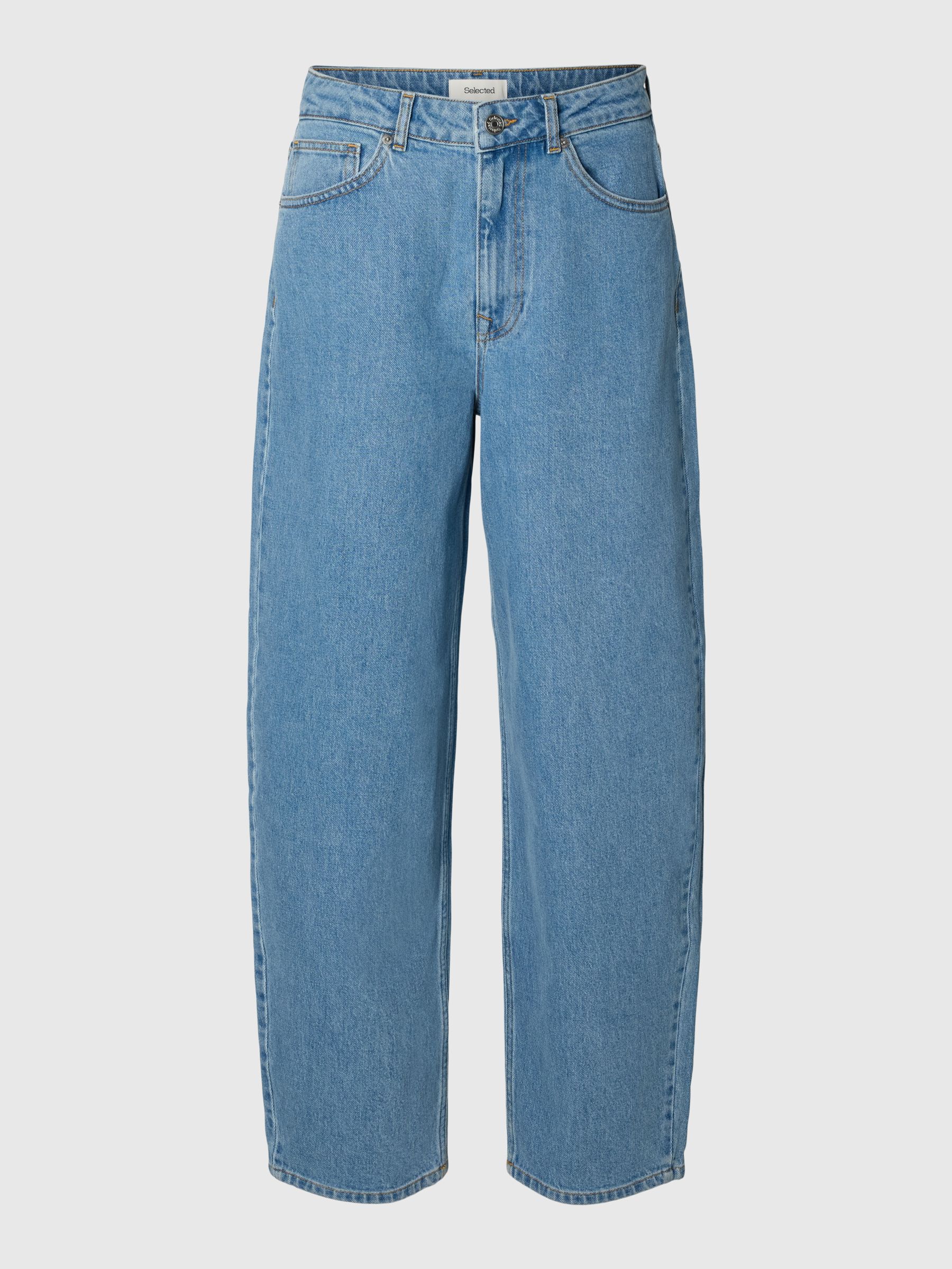HIGH WAISTED BARREL FIT JEANS
