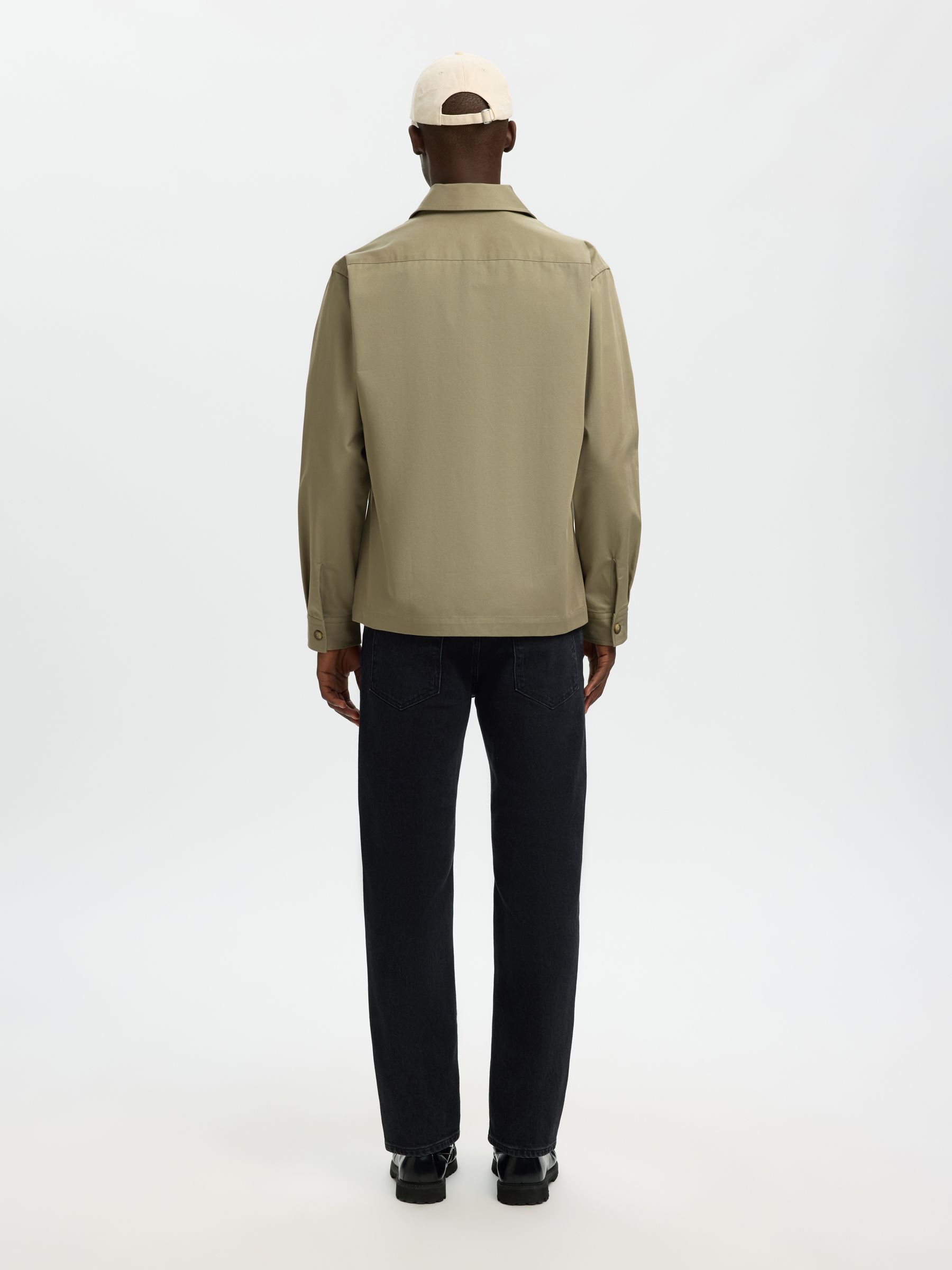 REGULAR FIT TWILL OVERSHIRT